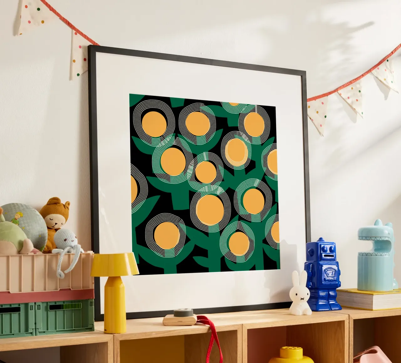Fiore solare radiante poster da Little Dean