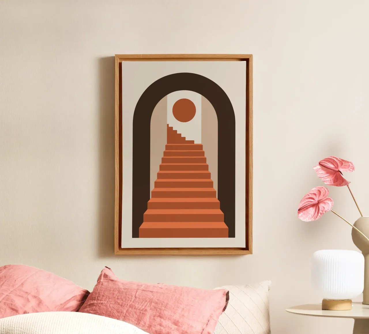 Desert Steps to Archway tela con Cornice a cassetta da LisaArtes