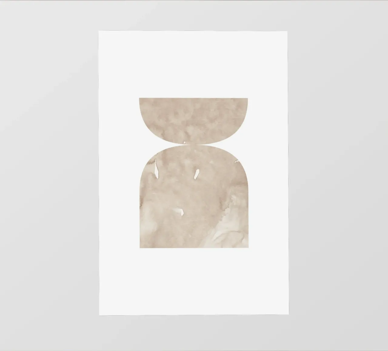 Forme geometriche ad acquerello 1 telo in pvc da NouveauPrints