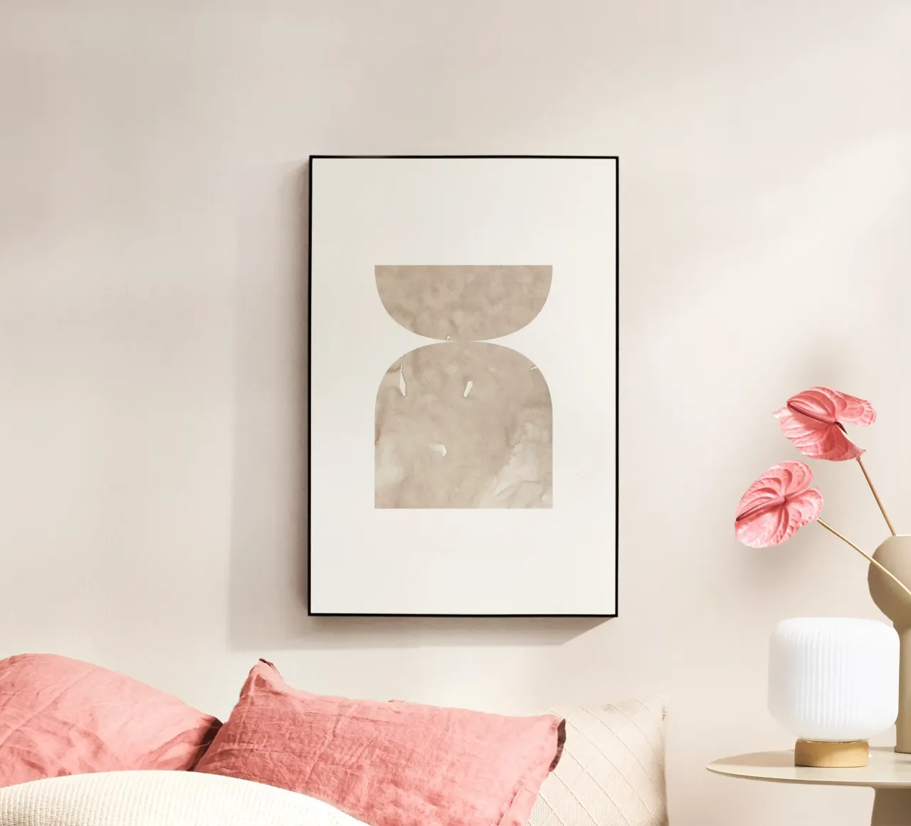 Forme geometriche ad acquerello 1 plexiglass da NouveauPrints