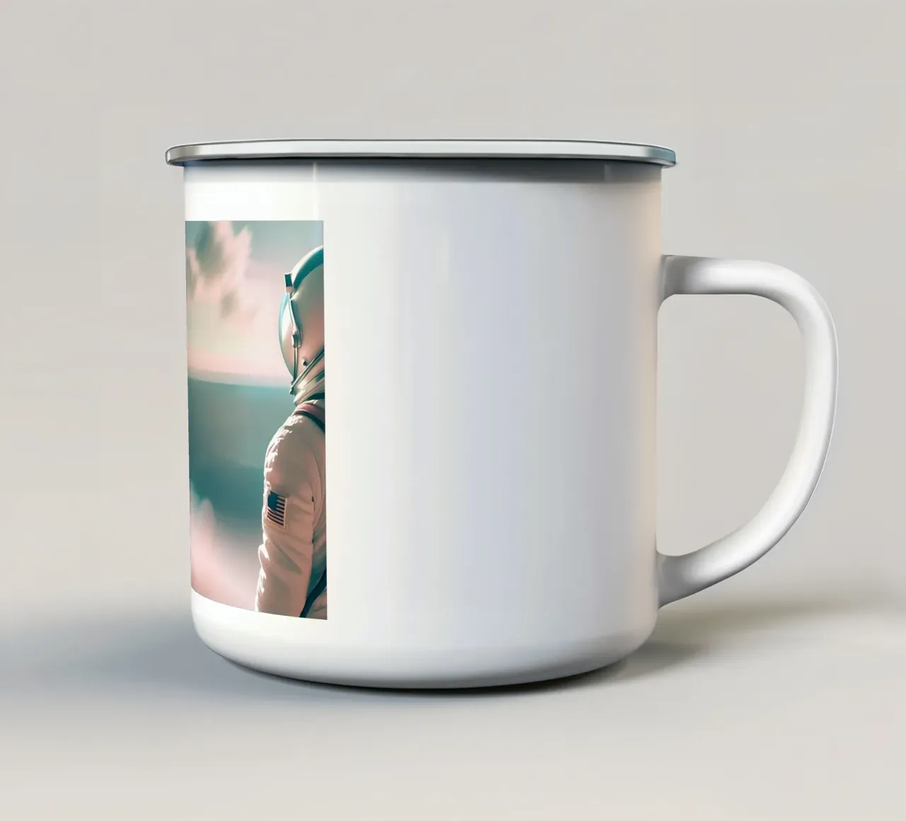 Dialogue Cosmique tazza in smalto da ICONICA Art Studio