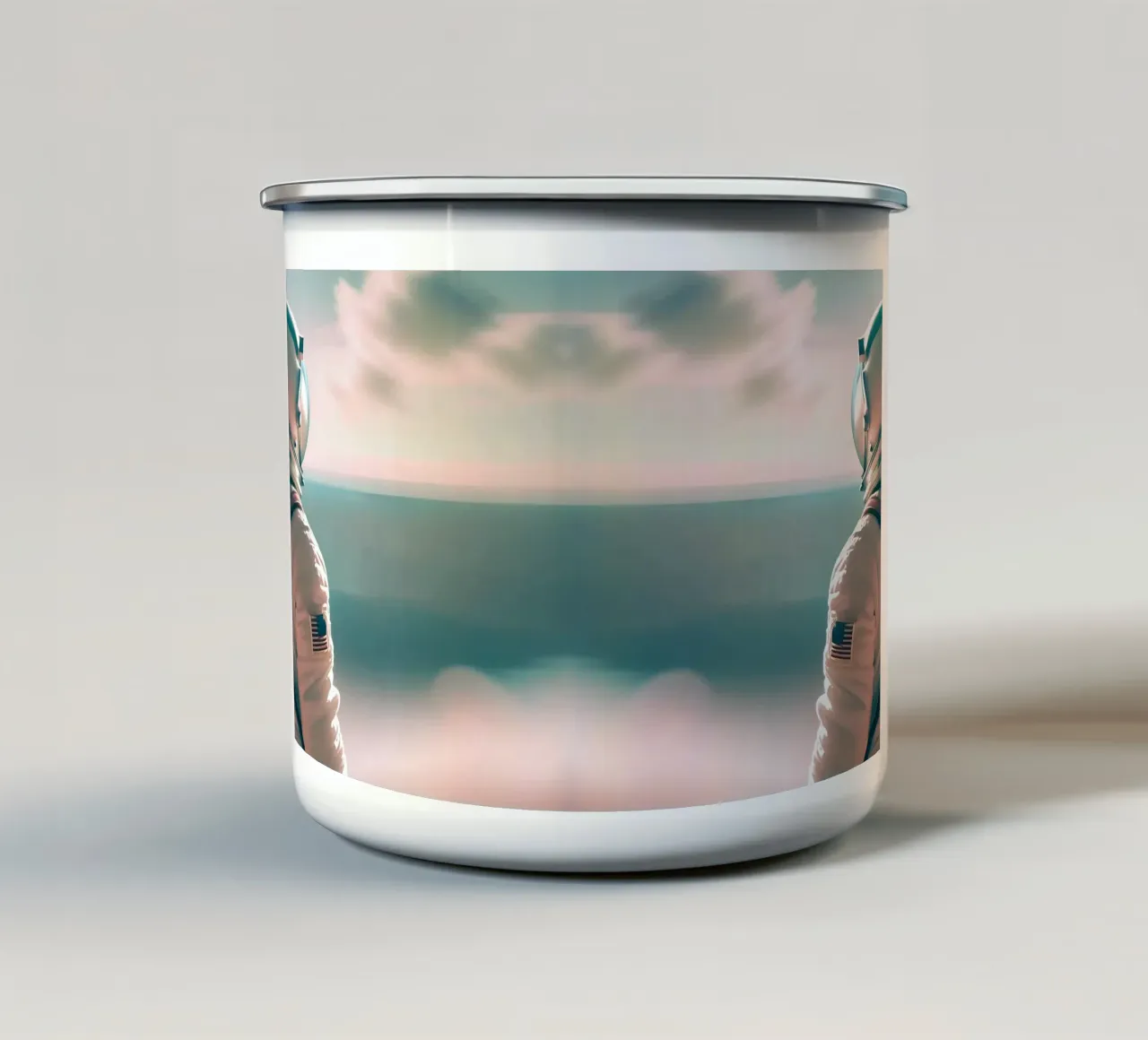 Dialogue Cosmique tazza in smalto da ICONICA Art Studio