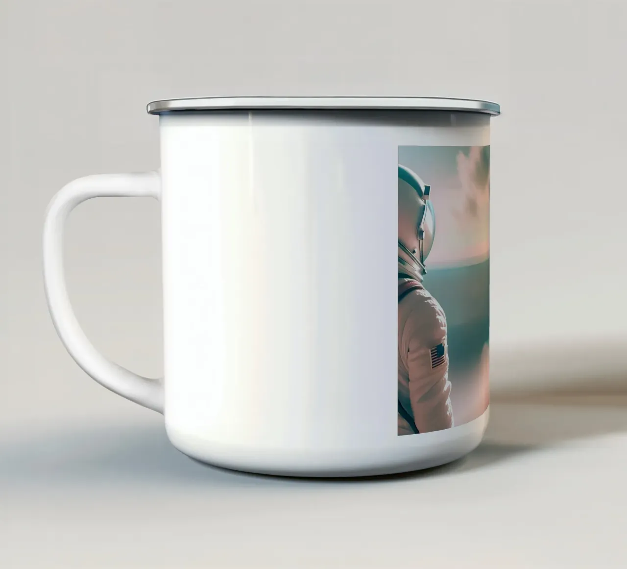 Dialogue Cosmique tazza in smalto da ICONICA Art Studio