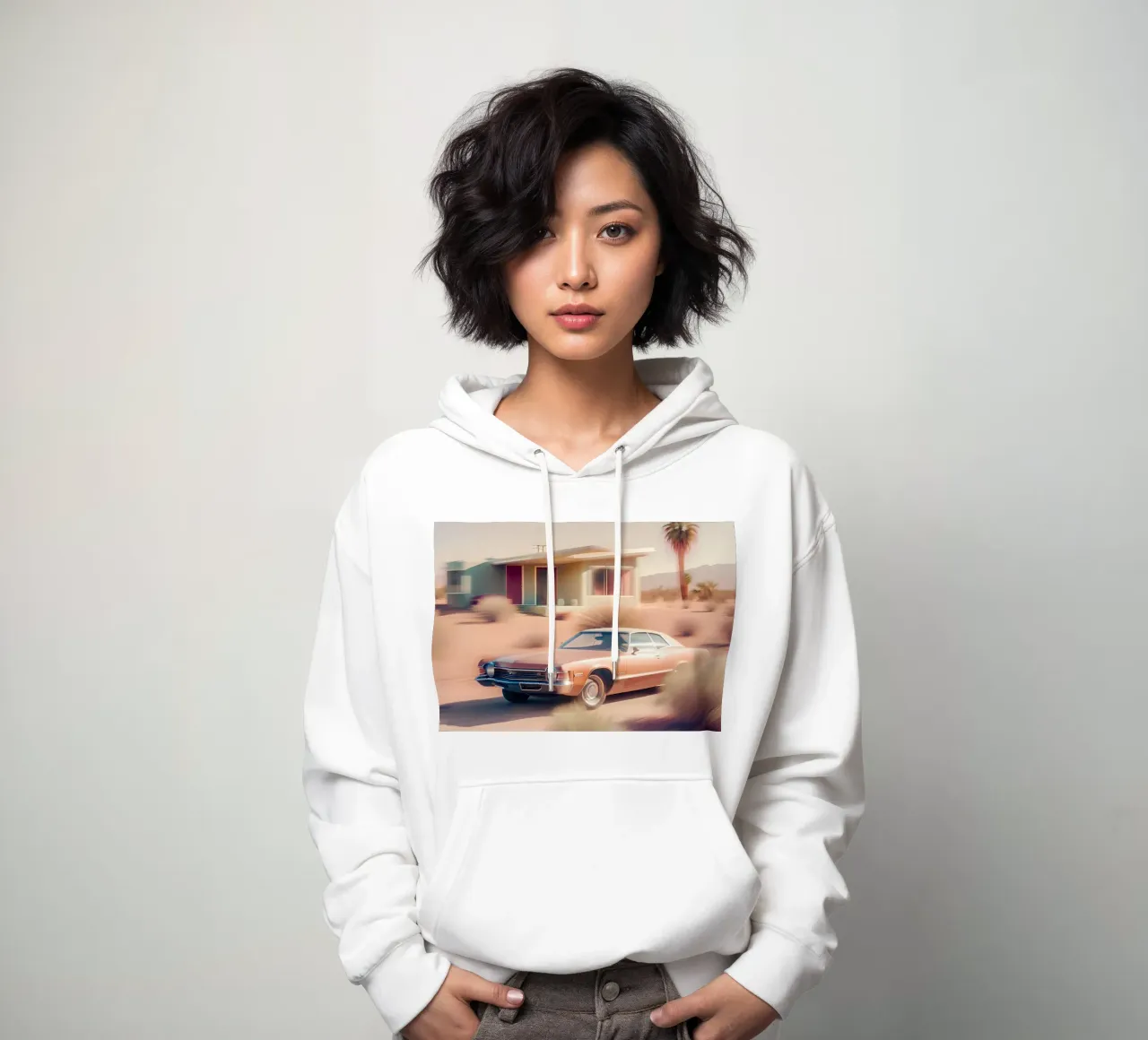 Californian Style felpa con cappuccio da ICONICA Art Studio