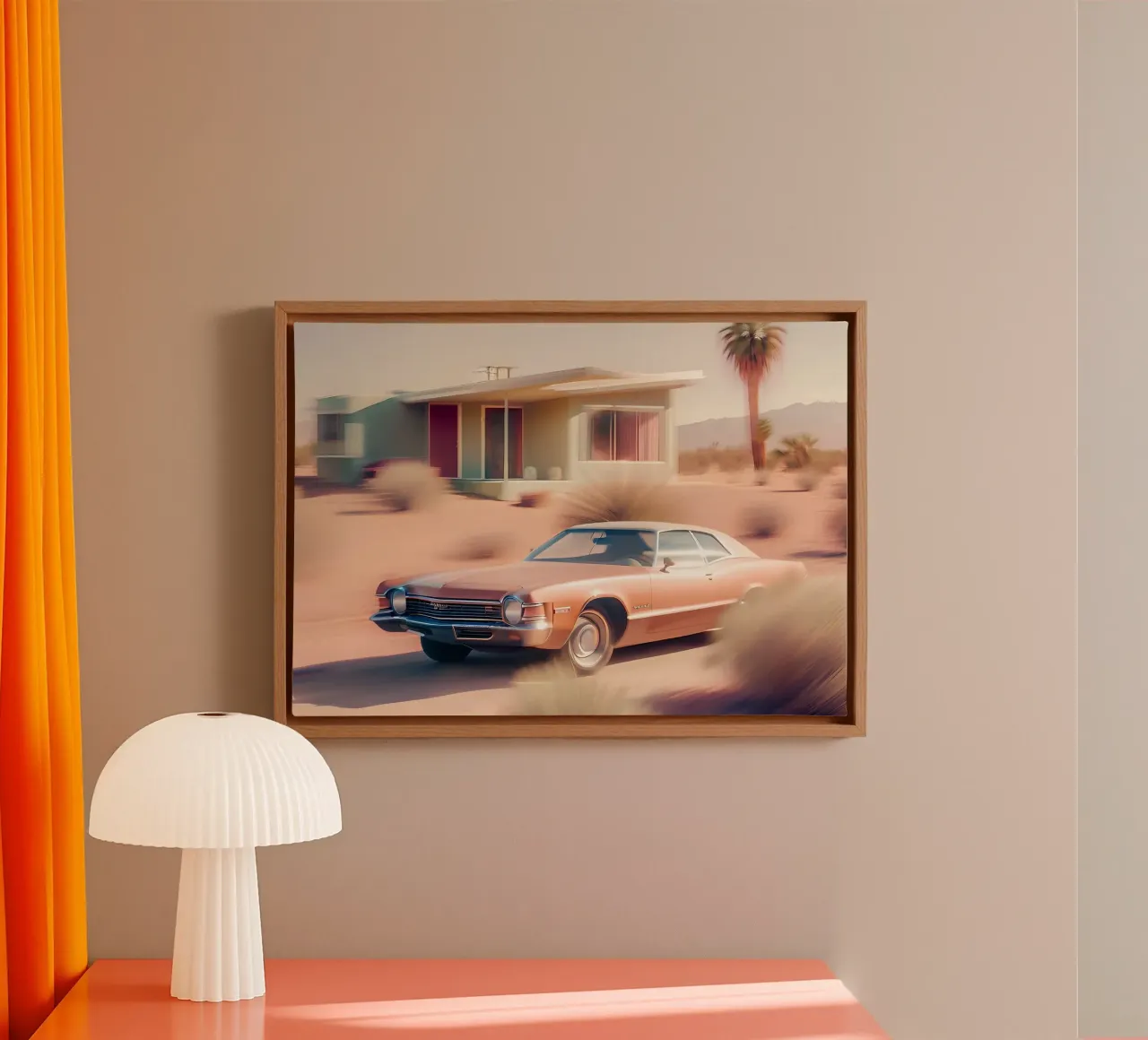 Californian Style tela con Cornice a cassetta da ICONICA Art Studio
