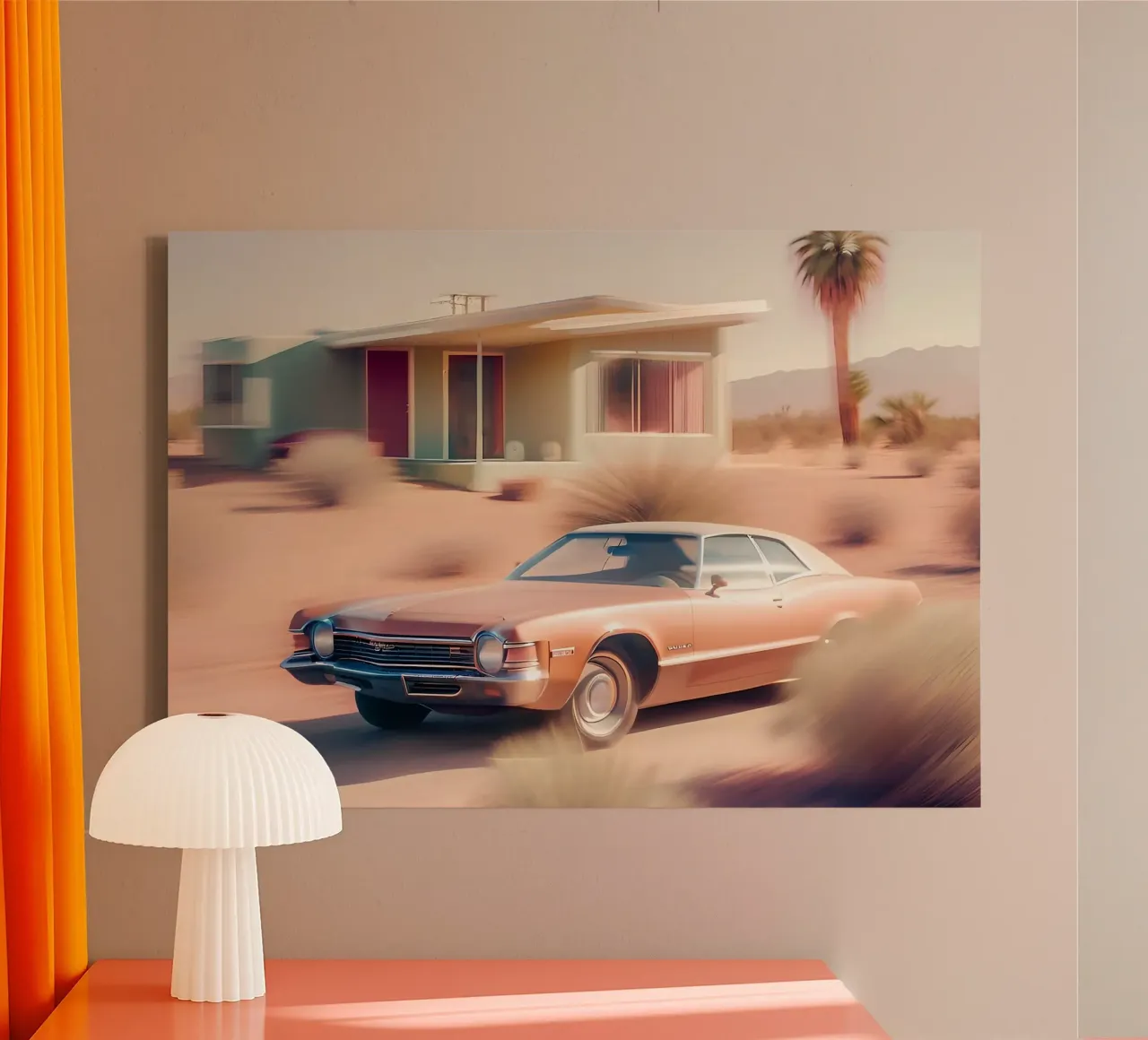 Californian Style tela con Cornice a cassetta da ICONICA Art Studio