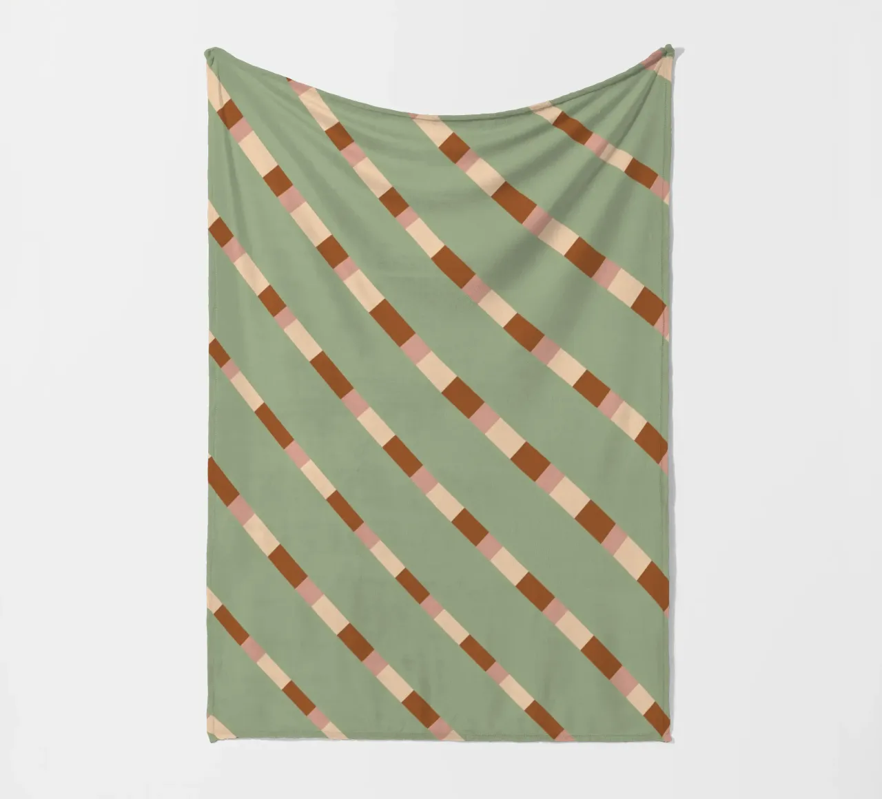 Wevend streeppatroon 07 fleecedeken van Little Dean