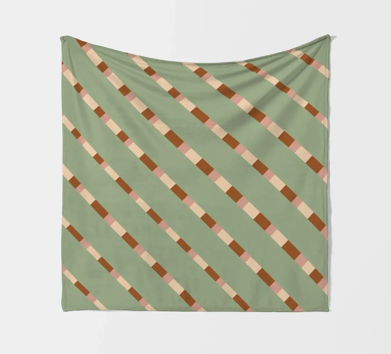 Wevend streeppatroon 07 fleecedeken van Little Dean