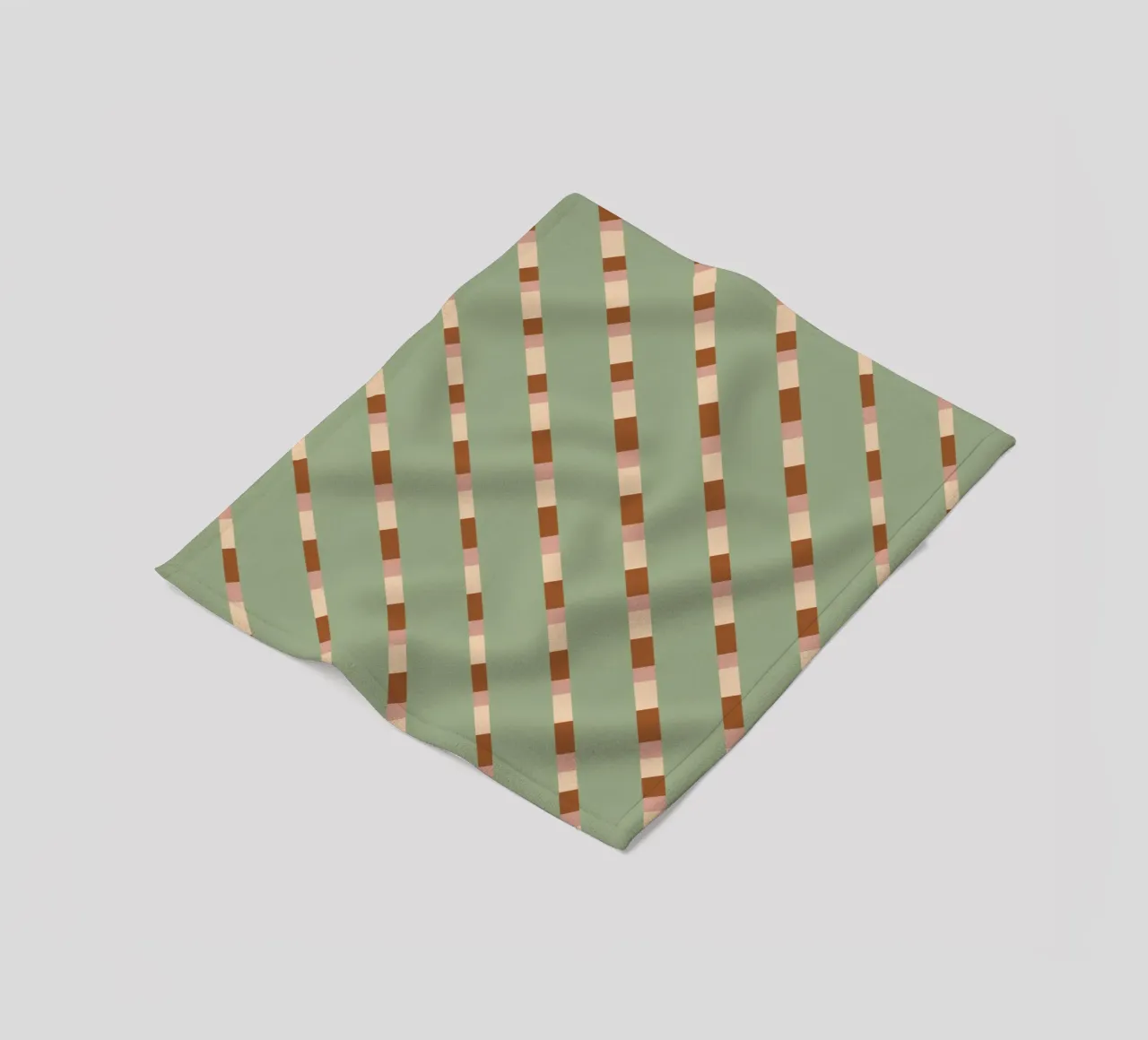 Wevend streeppatroon 07 fleecedeken van Little Dean