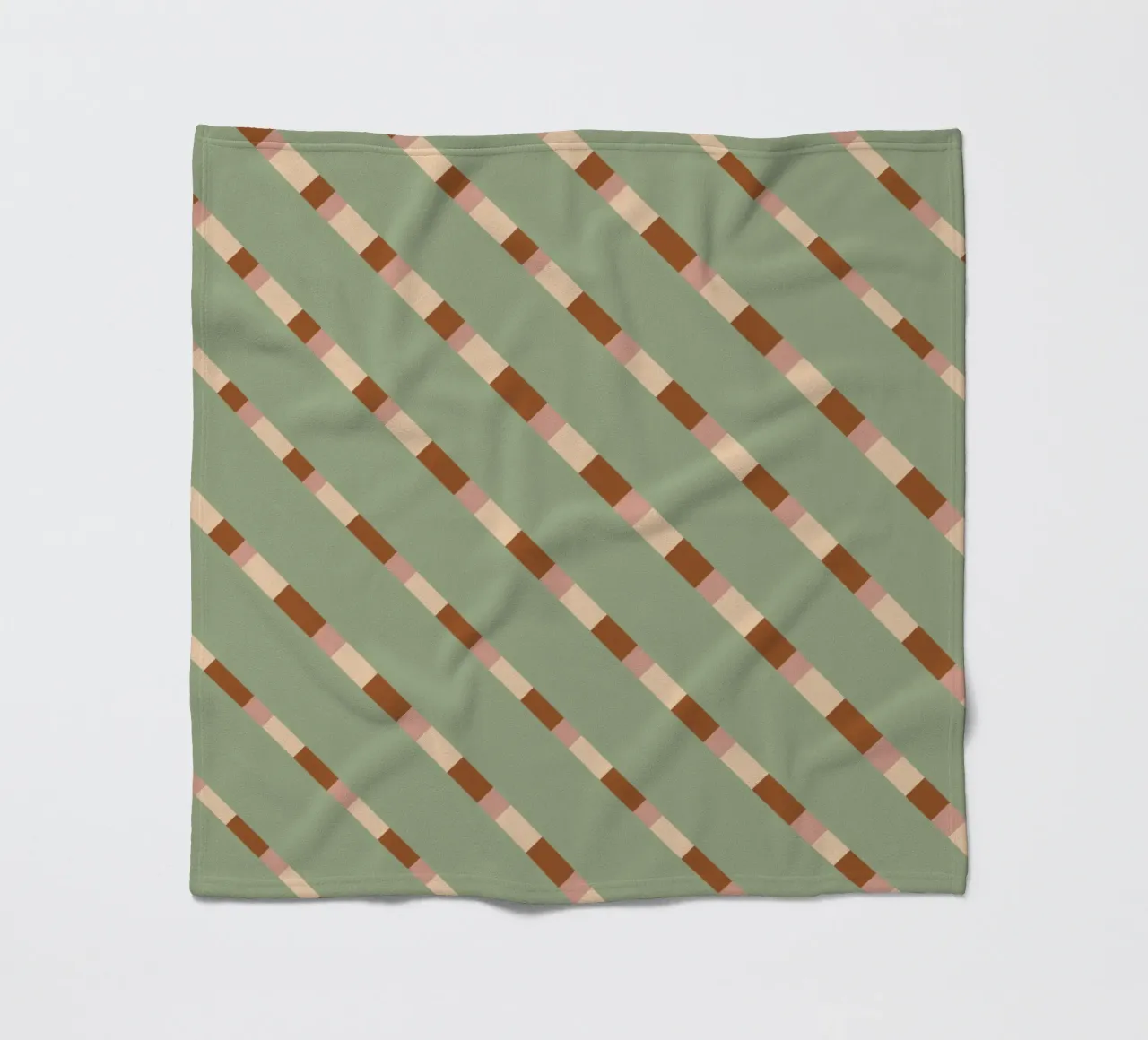 Wevend streeppatroon 07 fleecedeken van Little Dean