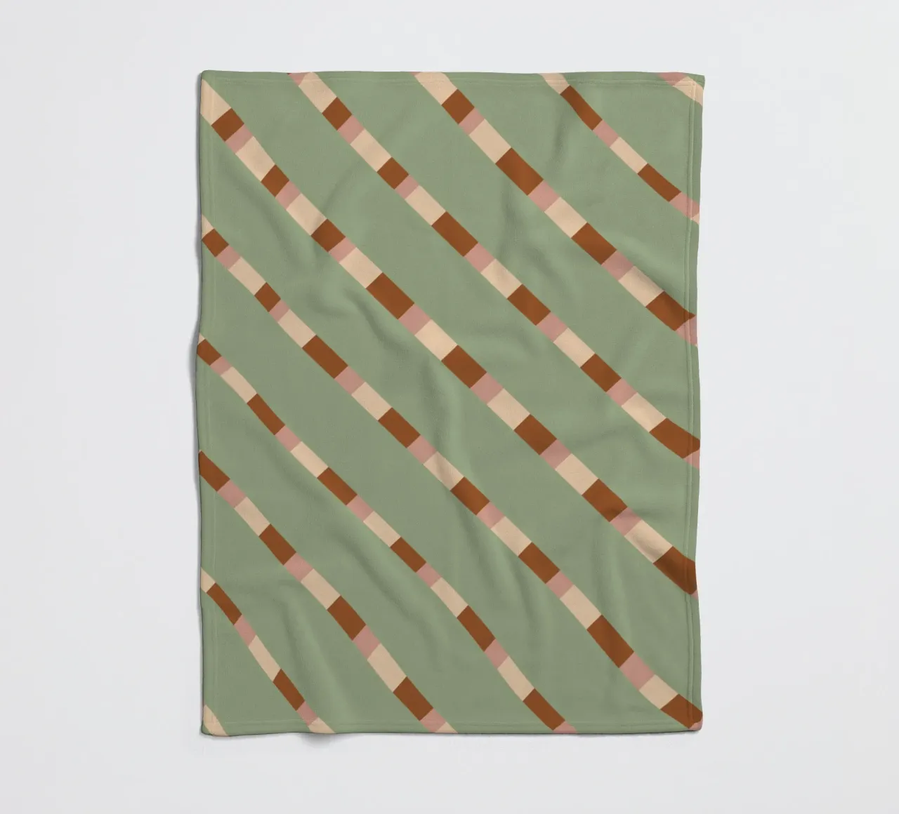 Wevend streeppatroon 07 fleecedeken van Little Dean