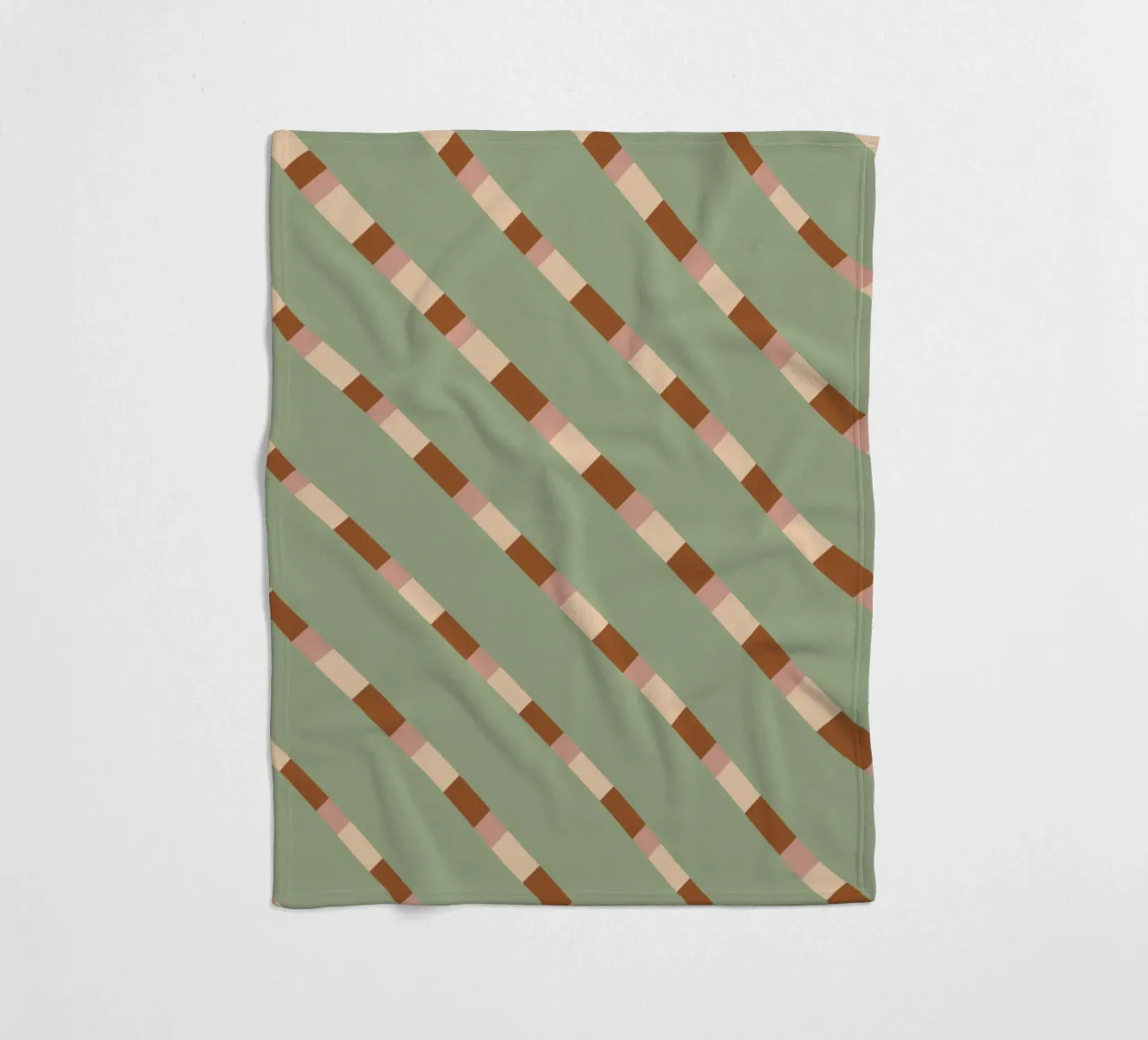 Wevend streeppatroon 07 fleecedeken van Little Dean