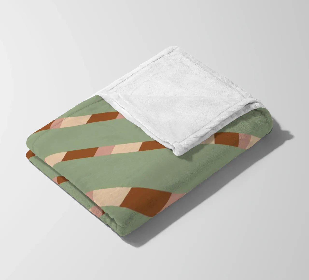 Wevend streeppatroon 07 fleecedeken van Little Dean