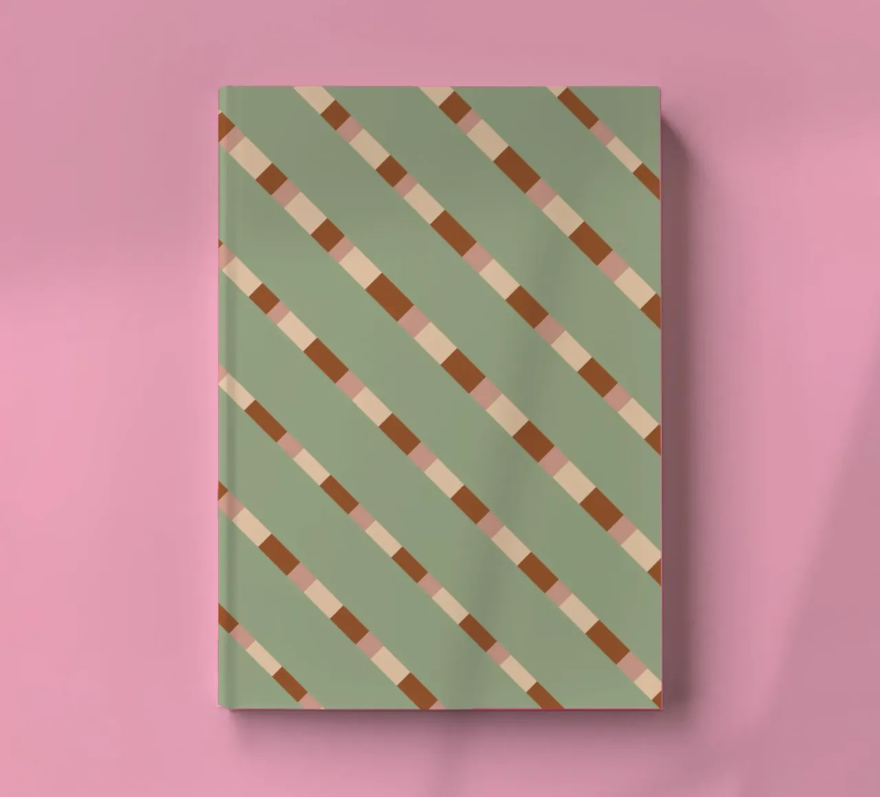 Weaving stripe pattern 07 notebook by Little Dean