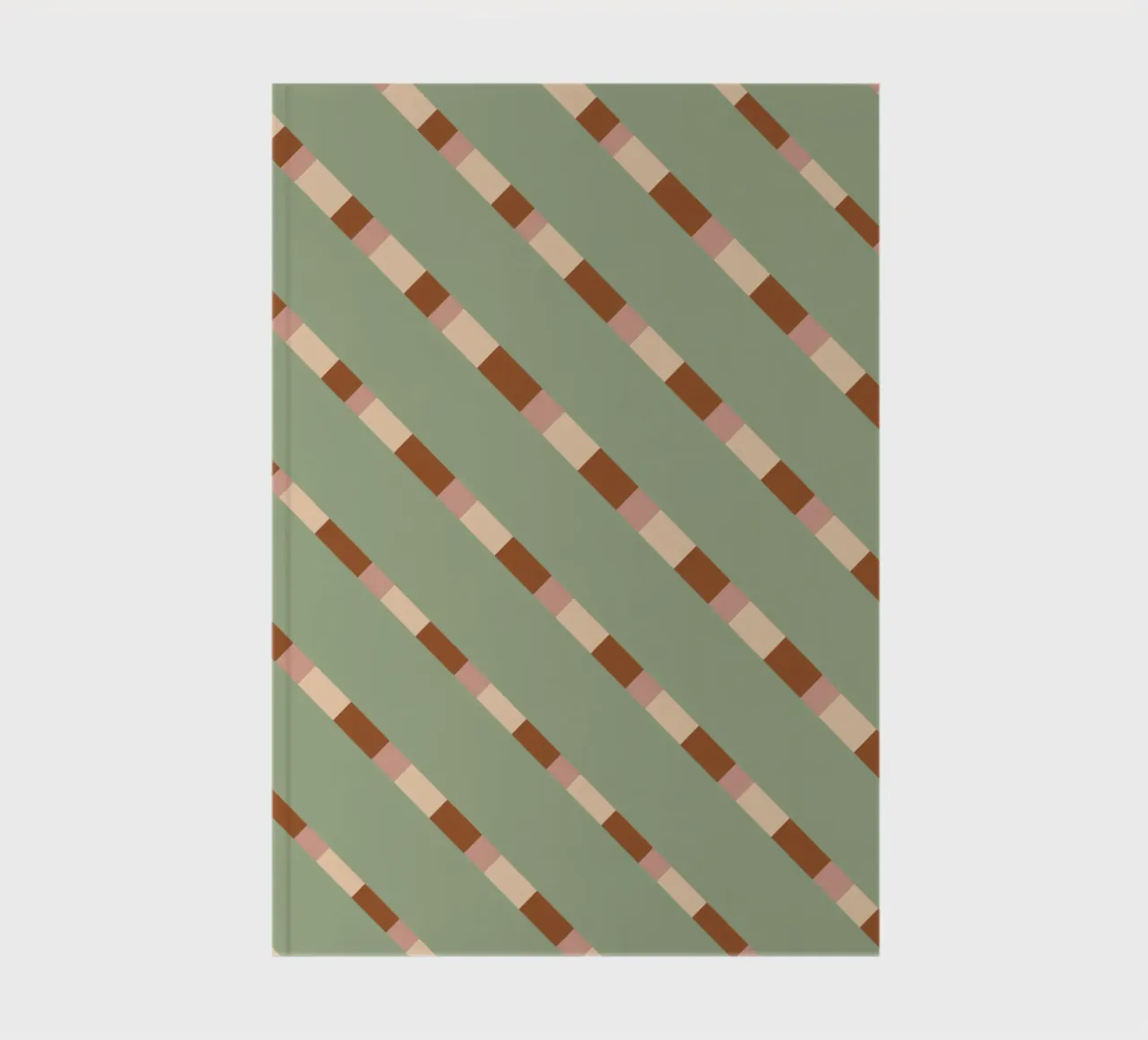 Weaving stripe pattern 07 notebook by Little Dean