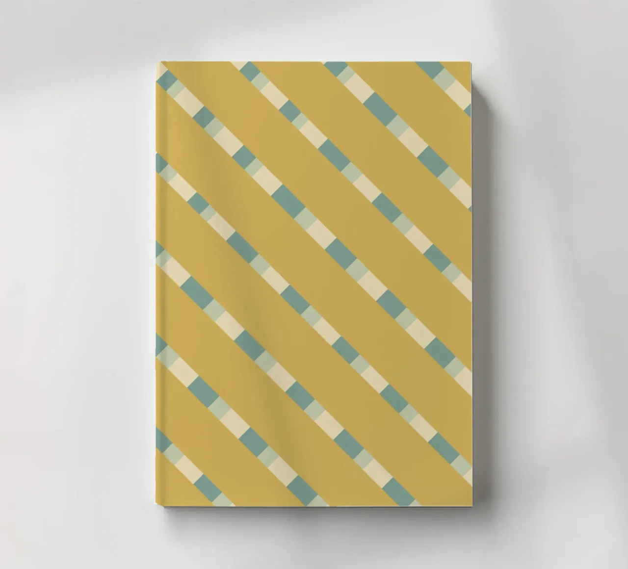 Weaving stripe pattern 08 notebook by Little Dean