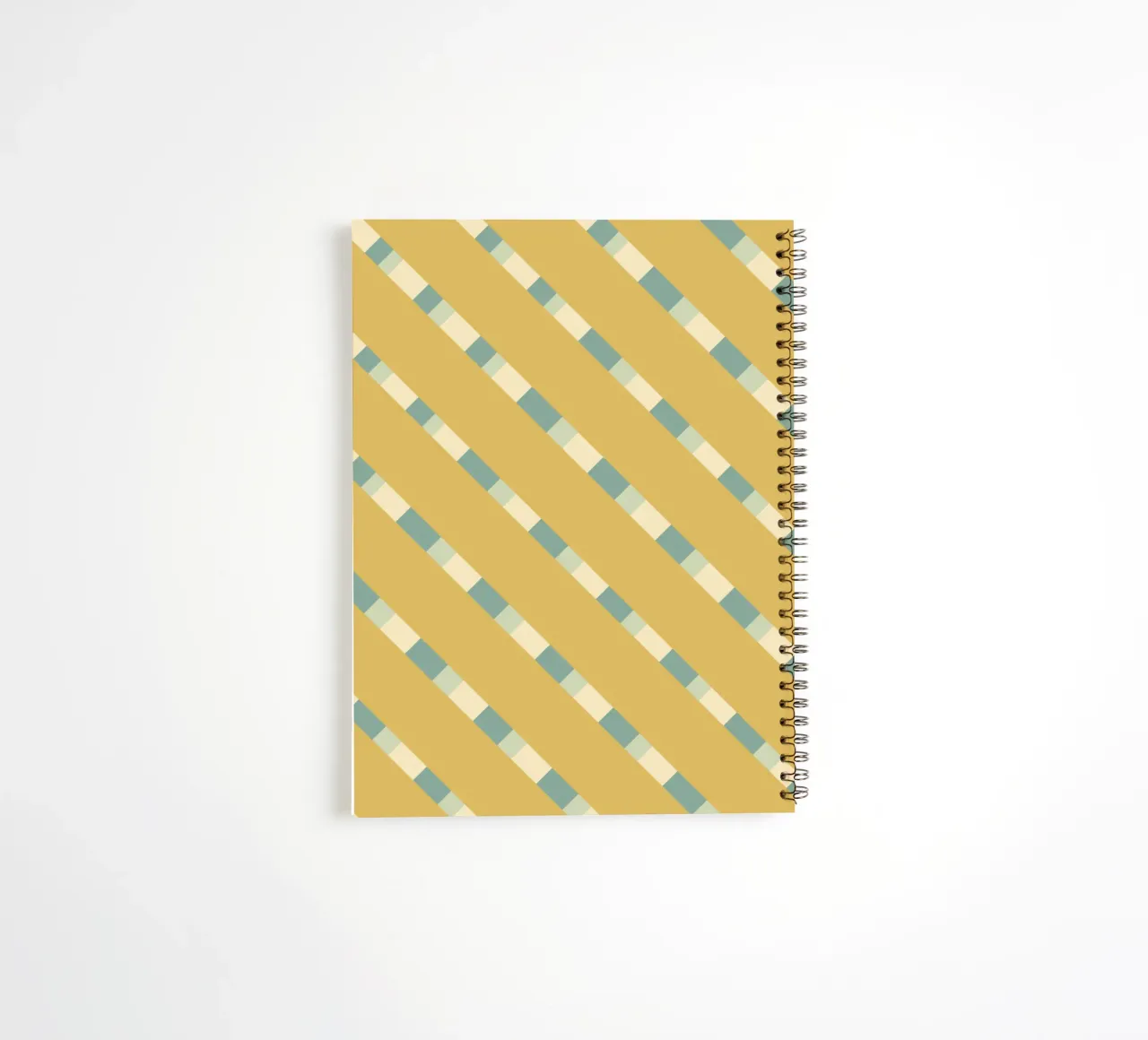 Weaving stripe pattern 08 spiral notebook by Little Dean