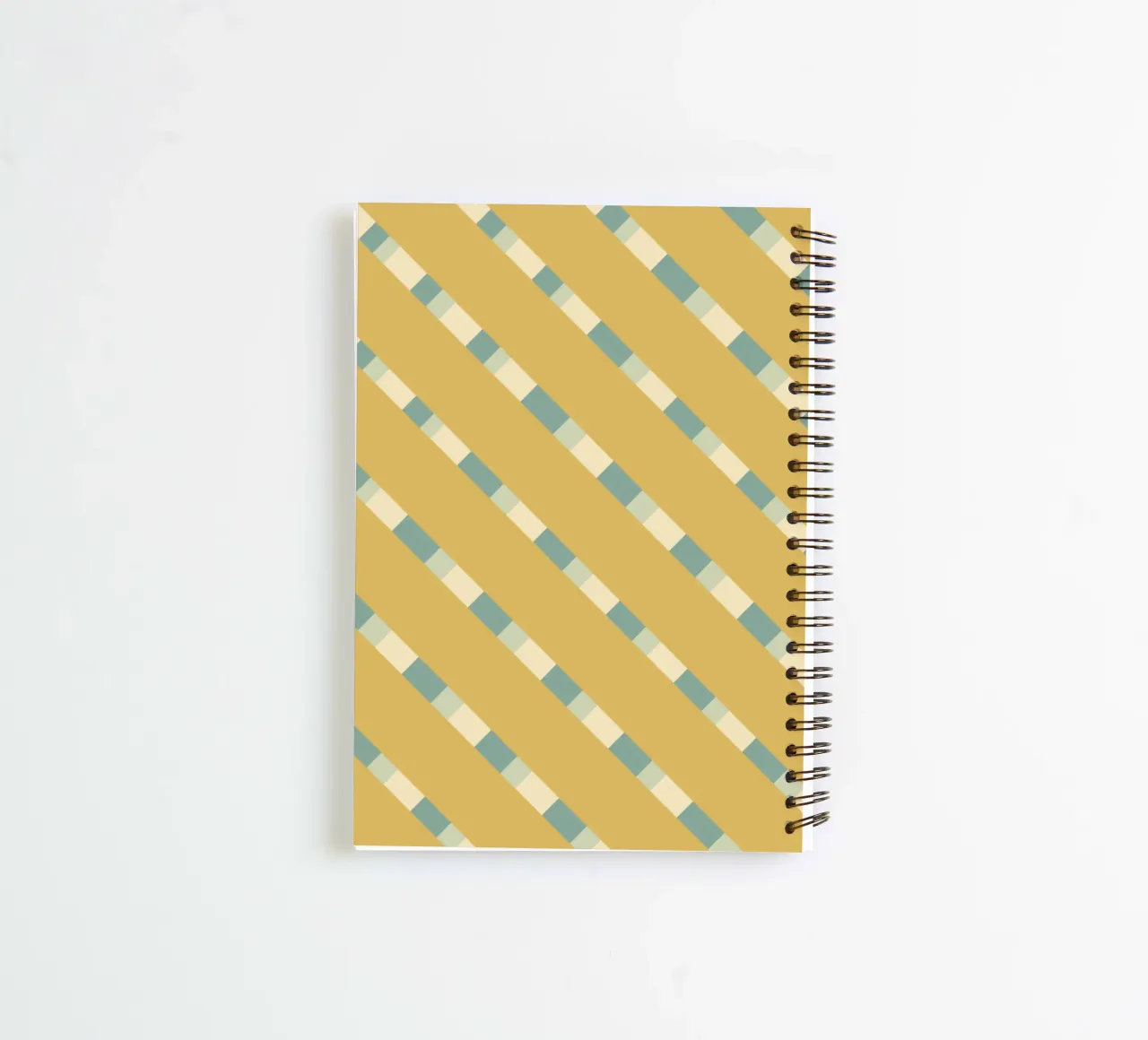 Weaving stripe pattern 08 spiral notebook by Little Dean