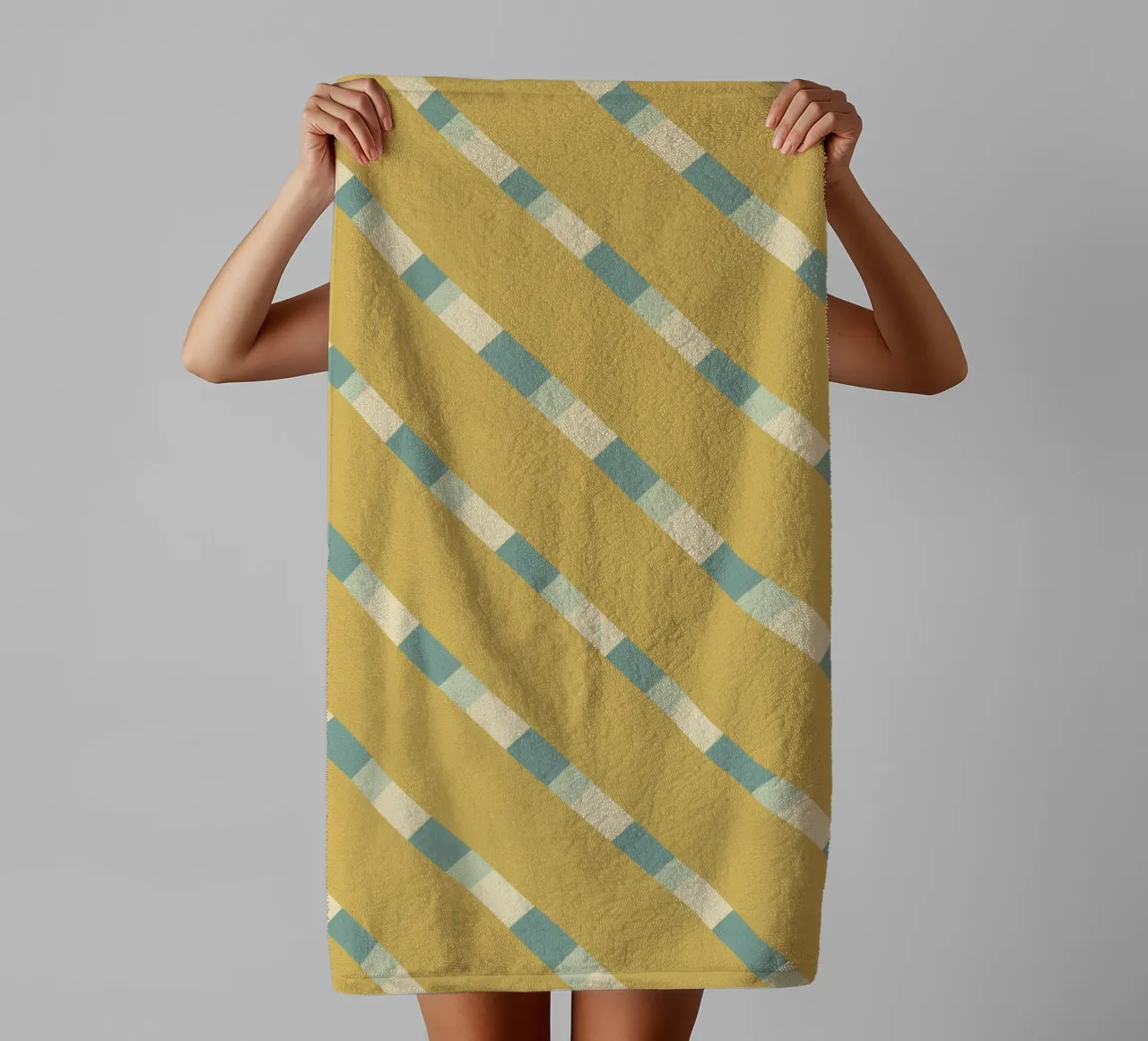Weaving stripe pattern 08 towel by Little Dean
