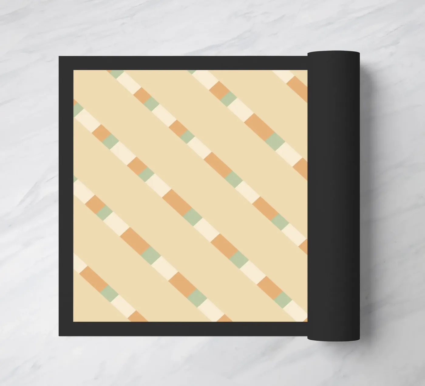 Weaving stripe pattern 09 doormat by Little Dean
