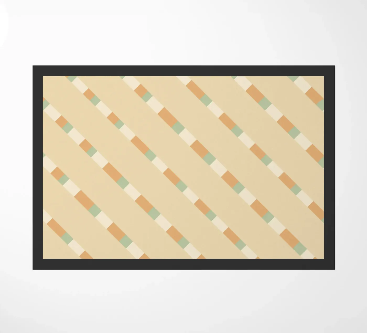 Weaving stripe pattern 09 doormat by Little Dean