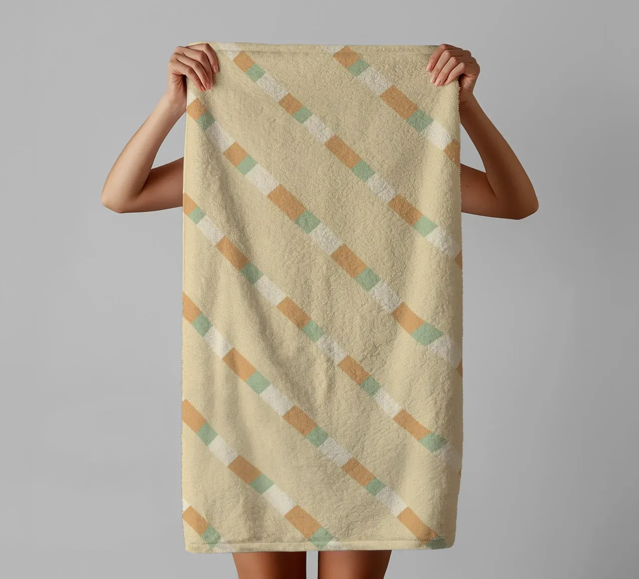 Weaving stripe pattern 09 towel by Little Dean
