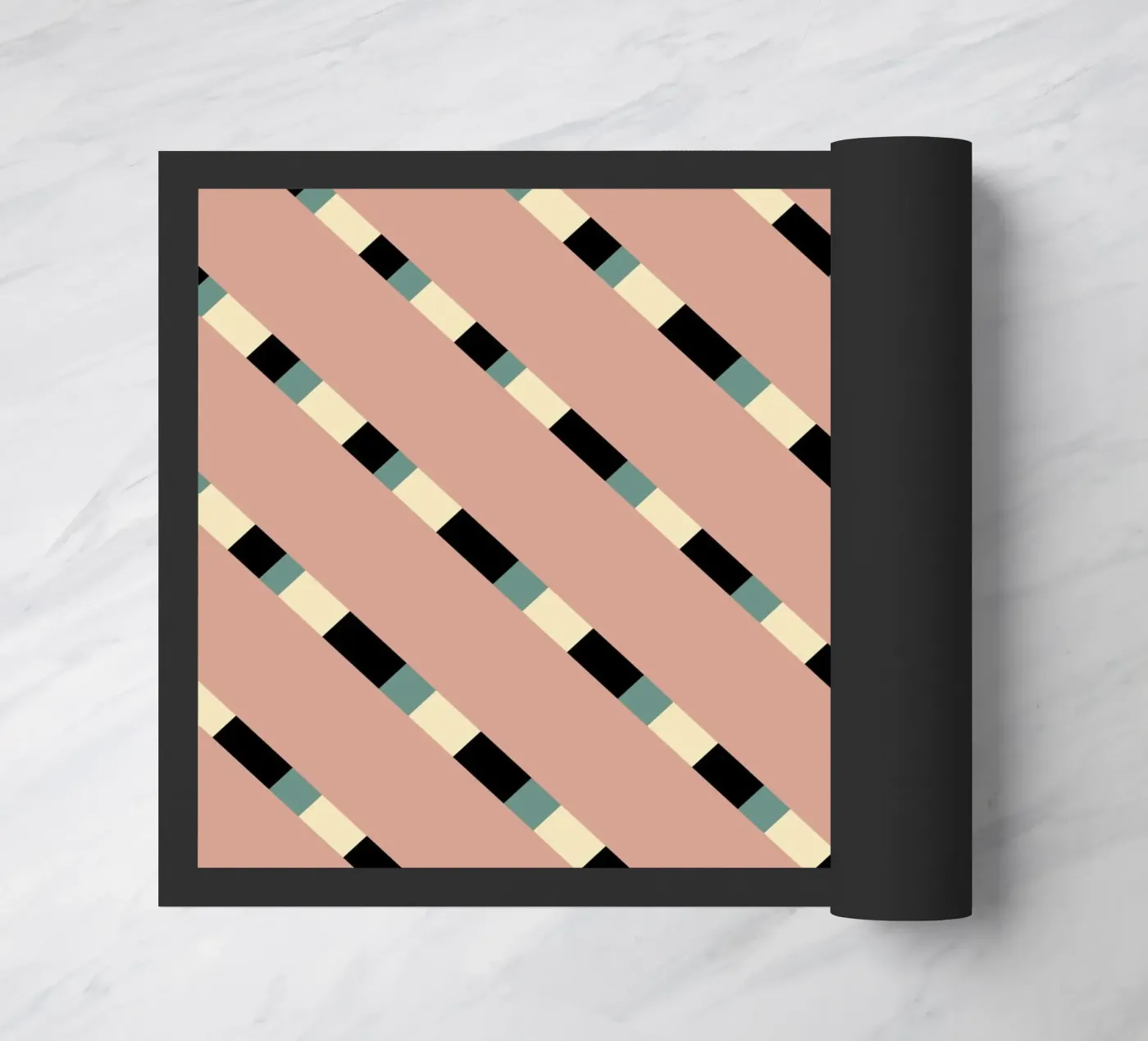Weaving stripe pattern 10 doormat by Little Dean