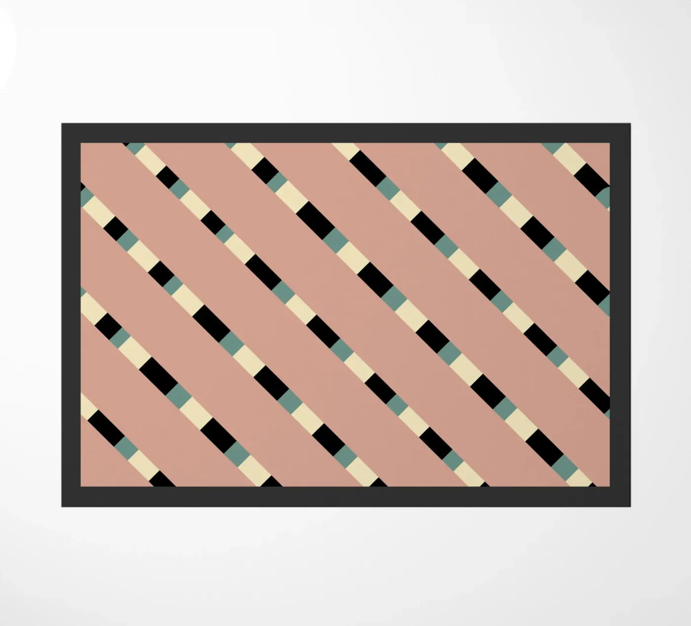 Weaving stripe pattern 10 doormat by Little Dean