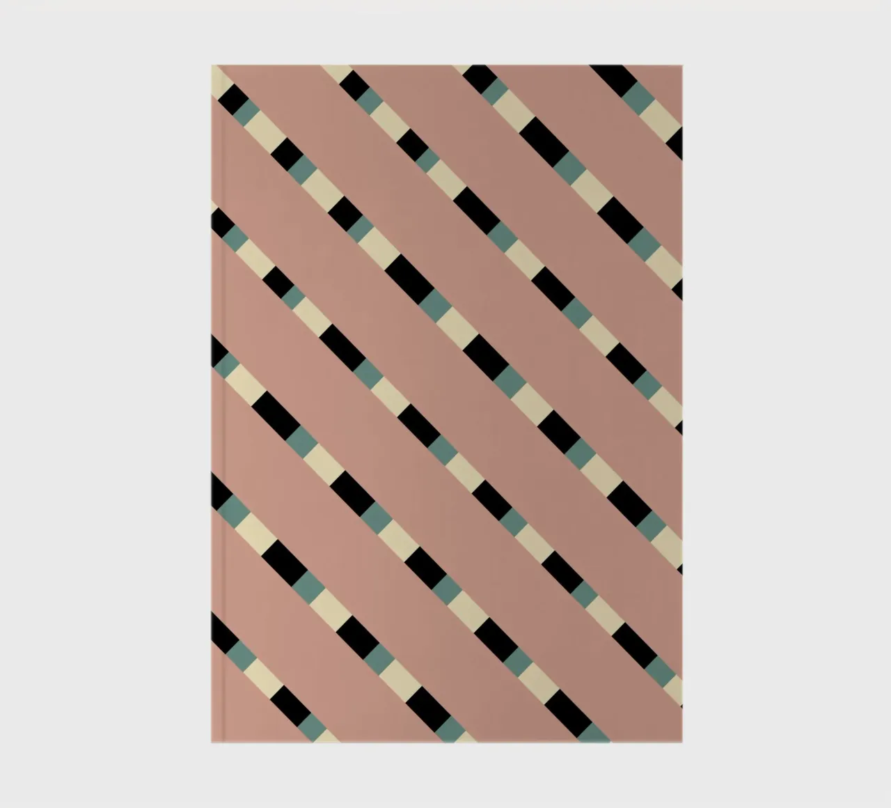 Weaving stripe pattern 10 notebook by Little Dean