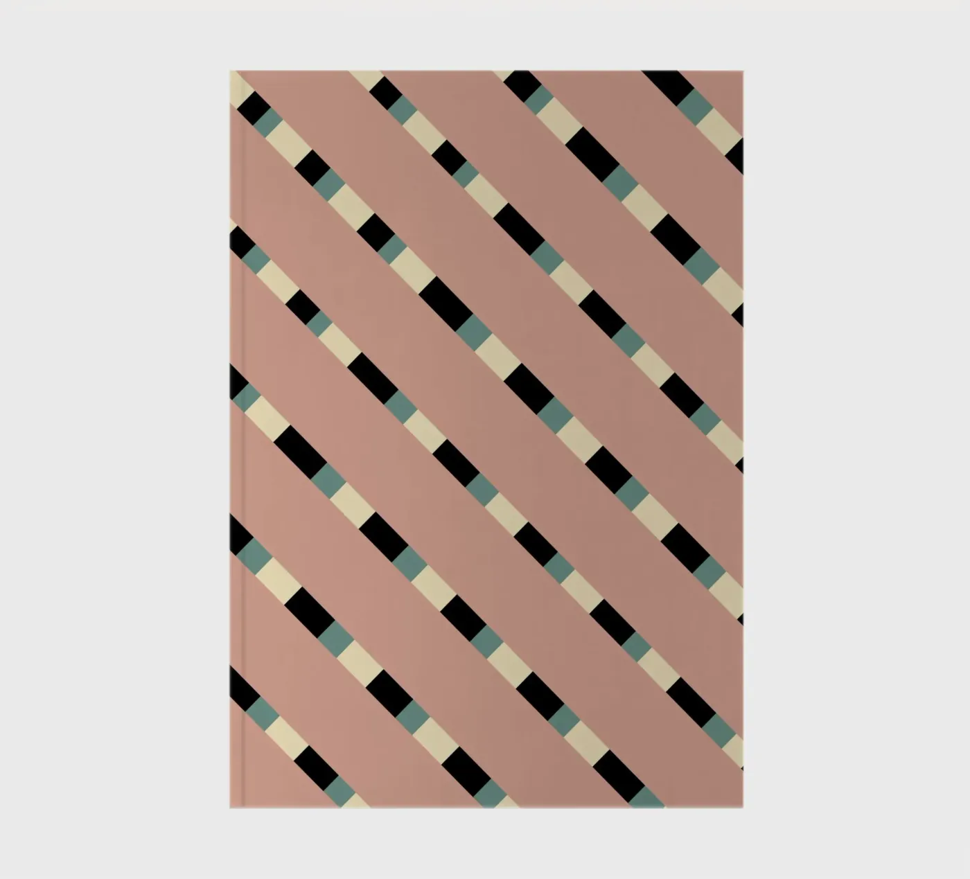 Weaving stripe pattern 10 Notizbuch von Little Dean
