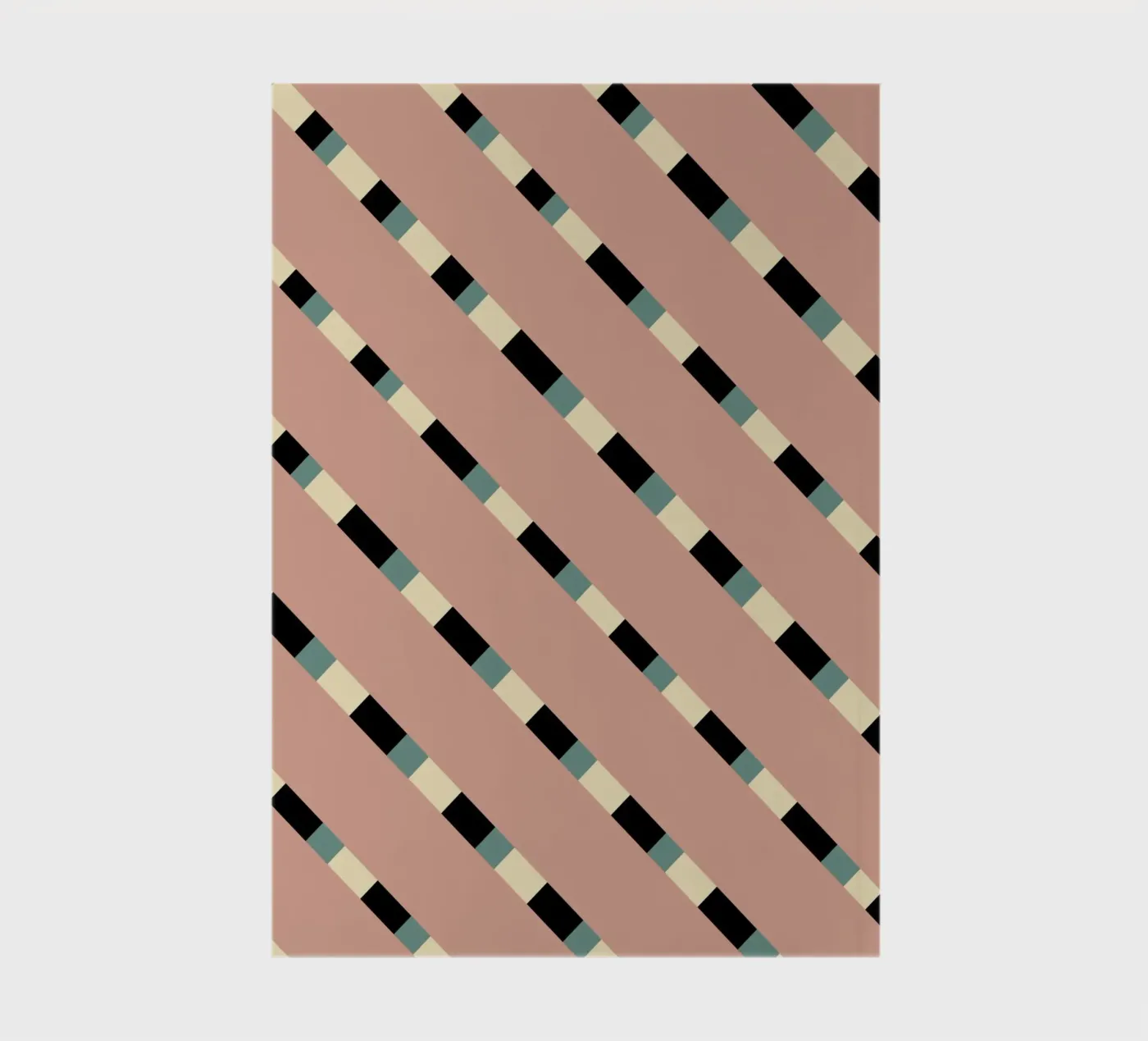 Weaving stripe pattern 10 Notizbuch von Little Dean