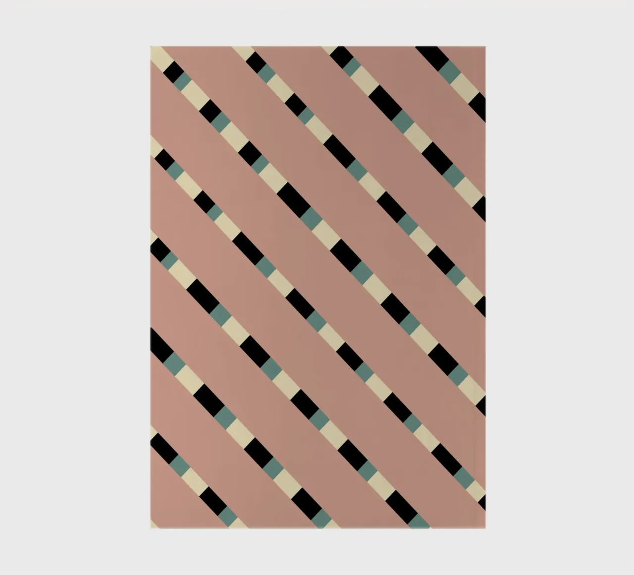 Weaving stripe pattern 10 notebook by Little Dean