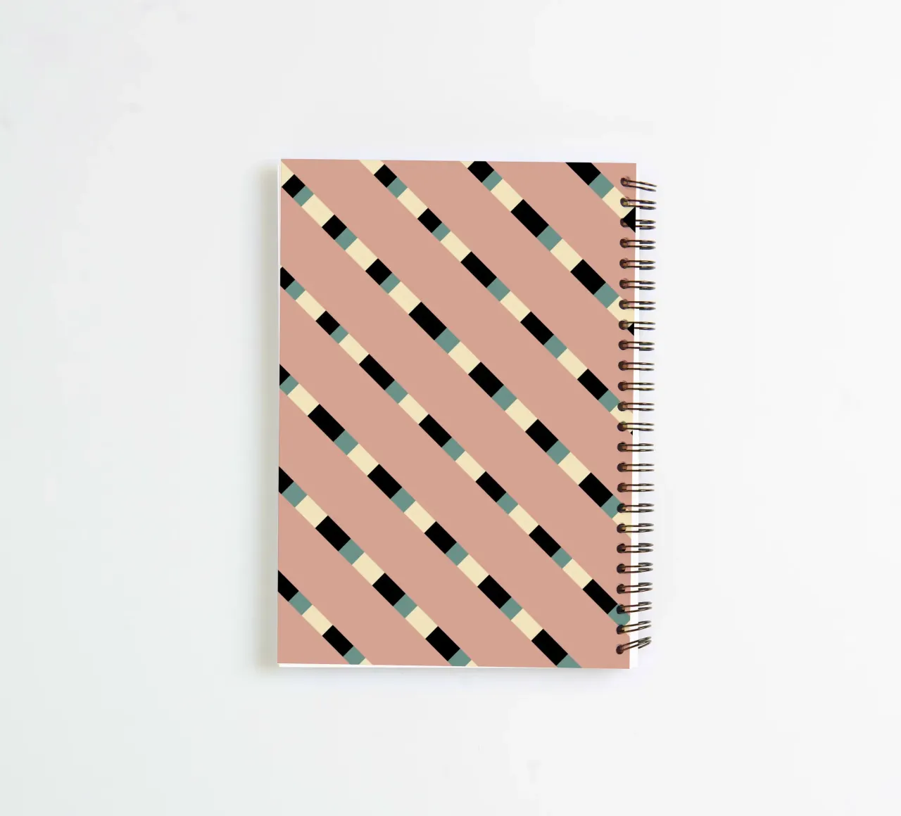 Weaving stripe pattern 10 spiral notebook by Little Dean
