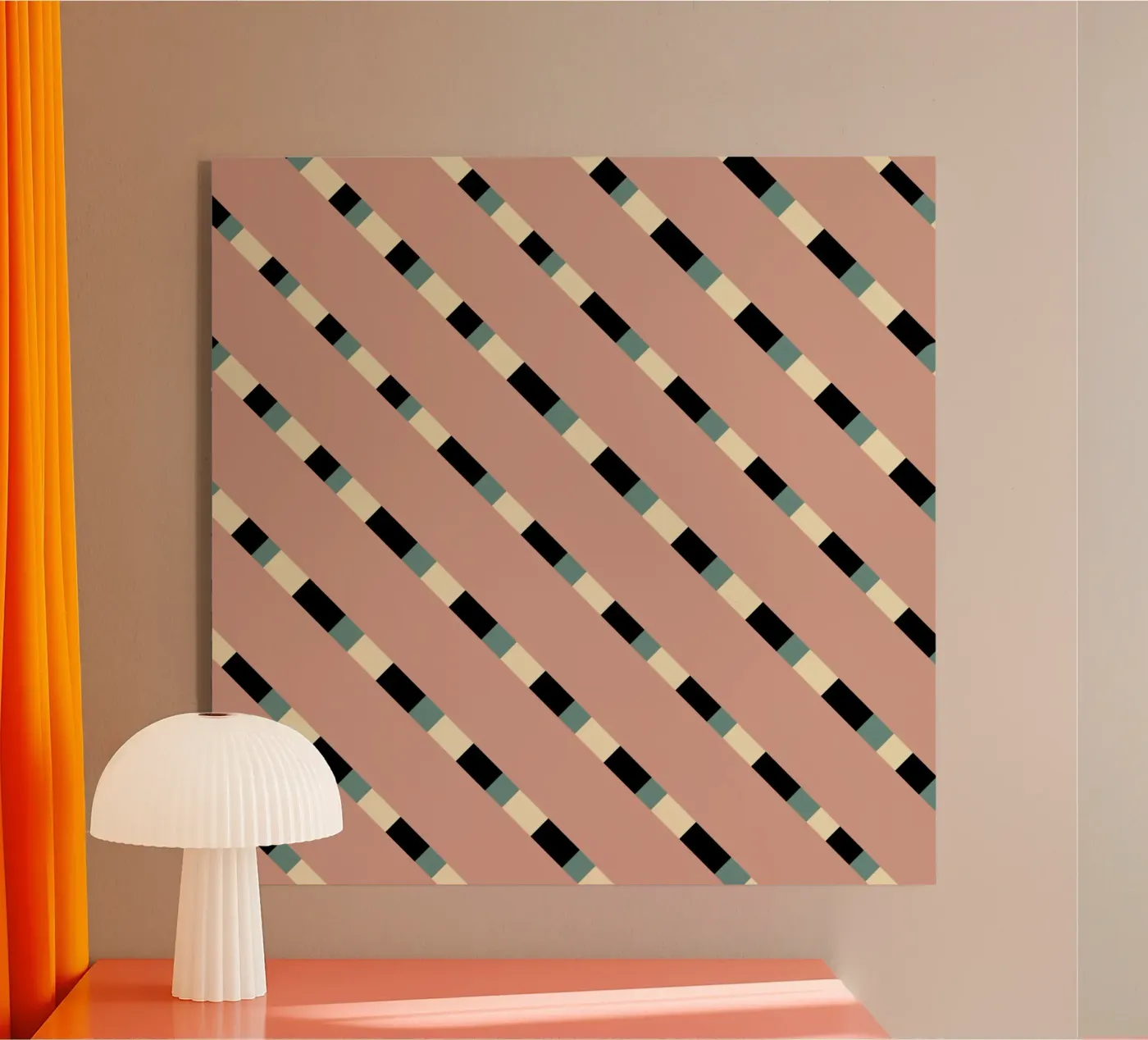 Flechtstreifenmuster 10 Acryl-Glas von Little Dean