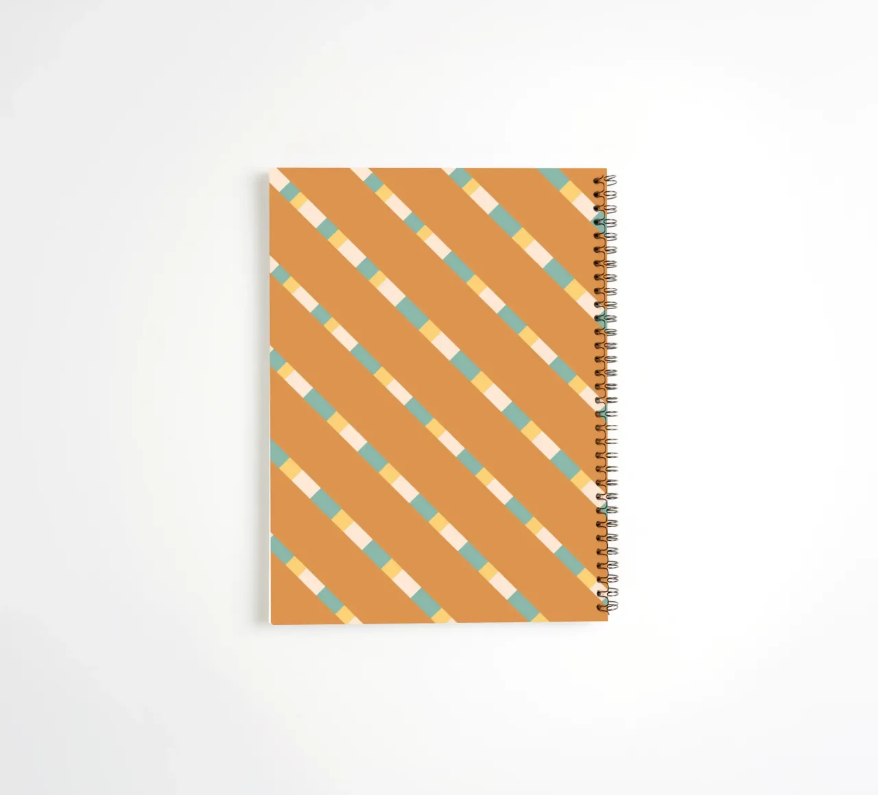 Weaving stripe pattern 11 spiral notebook by Little Dean
