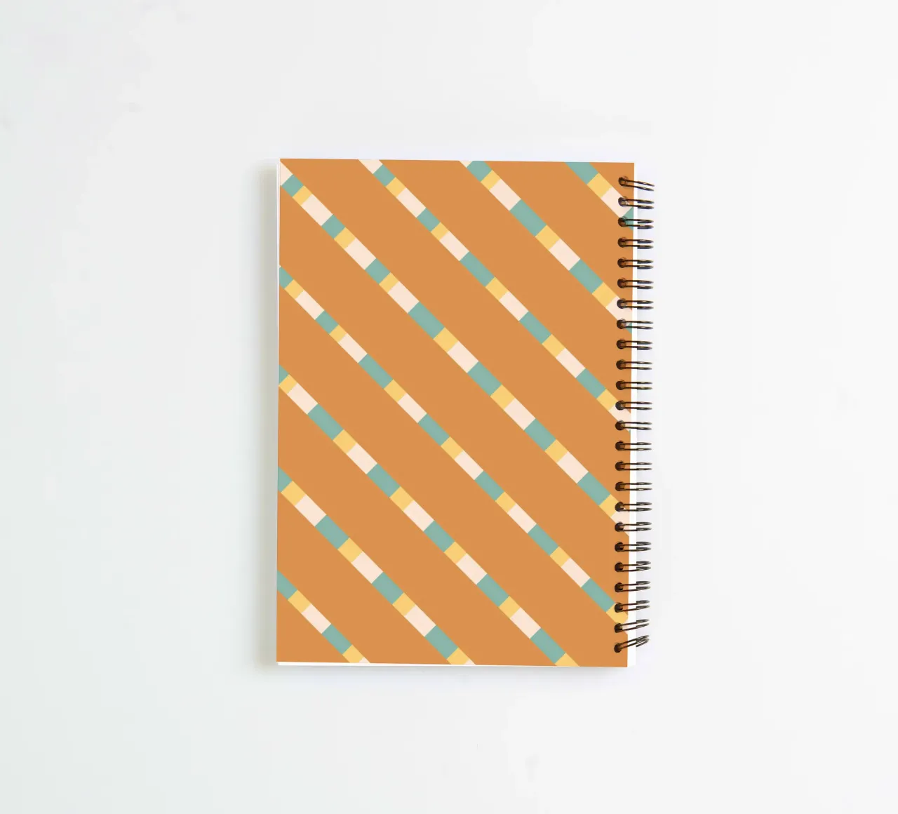 Weaving stripe pattern 11 spiral notebook by Little Dean