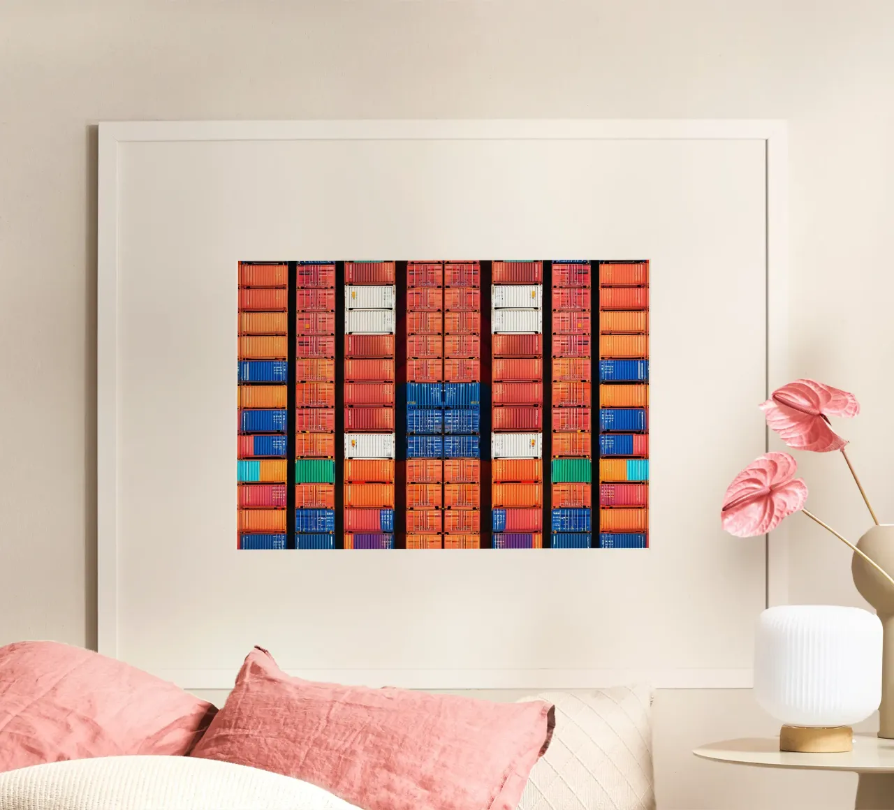 Repetition poster con telaio in alluminio da ICONICA Art Studio