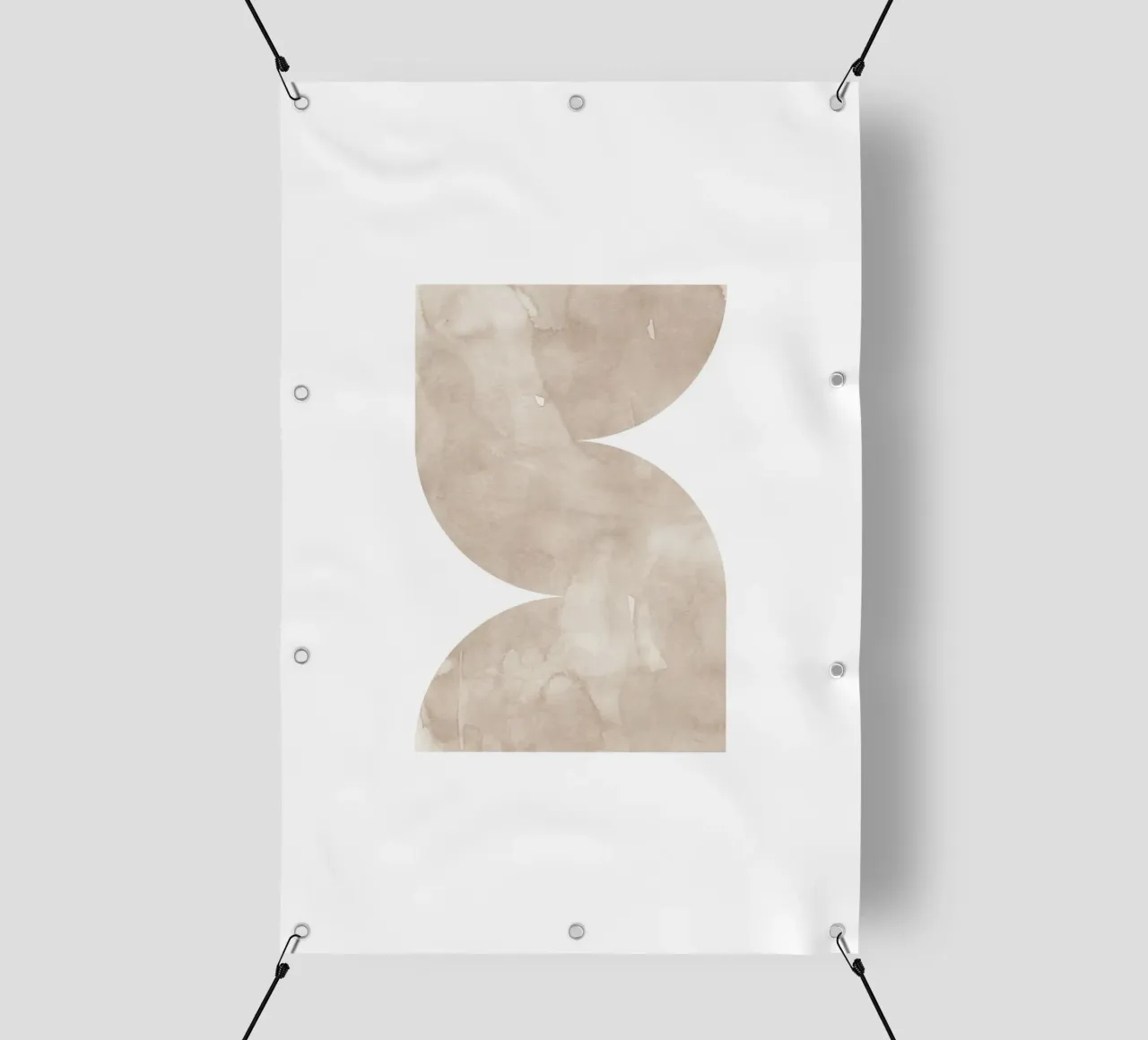 Forme geometriche ad acquerello 2 telo in pvc da NouveauPrints