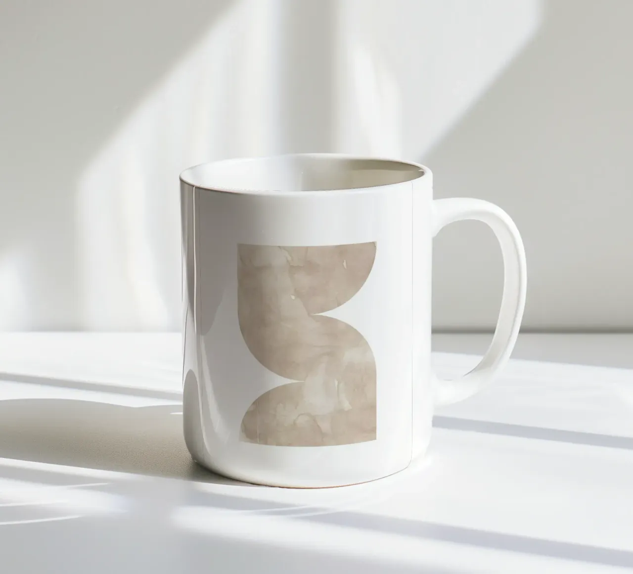 Forme geometriche ad acquerello 2 tazza in ceramica da NouveauPrints