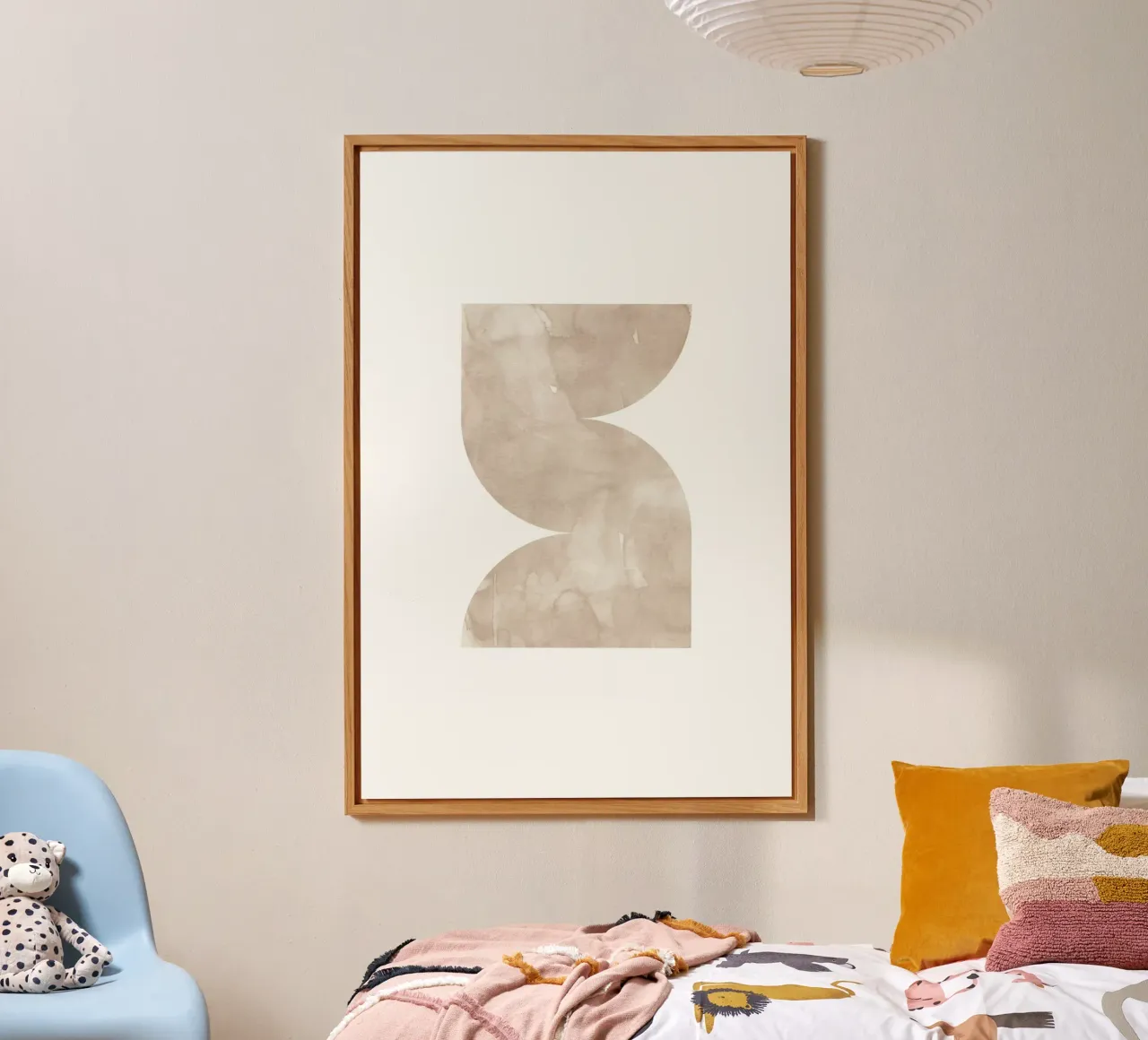 Forme geometriche ad acquerello 2 alluminio dibond da NouveauPrints