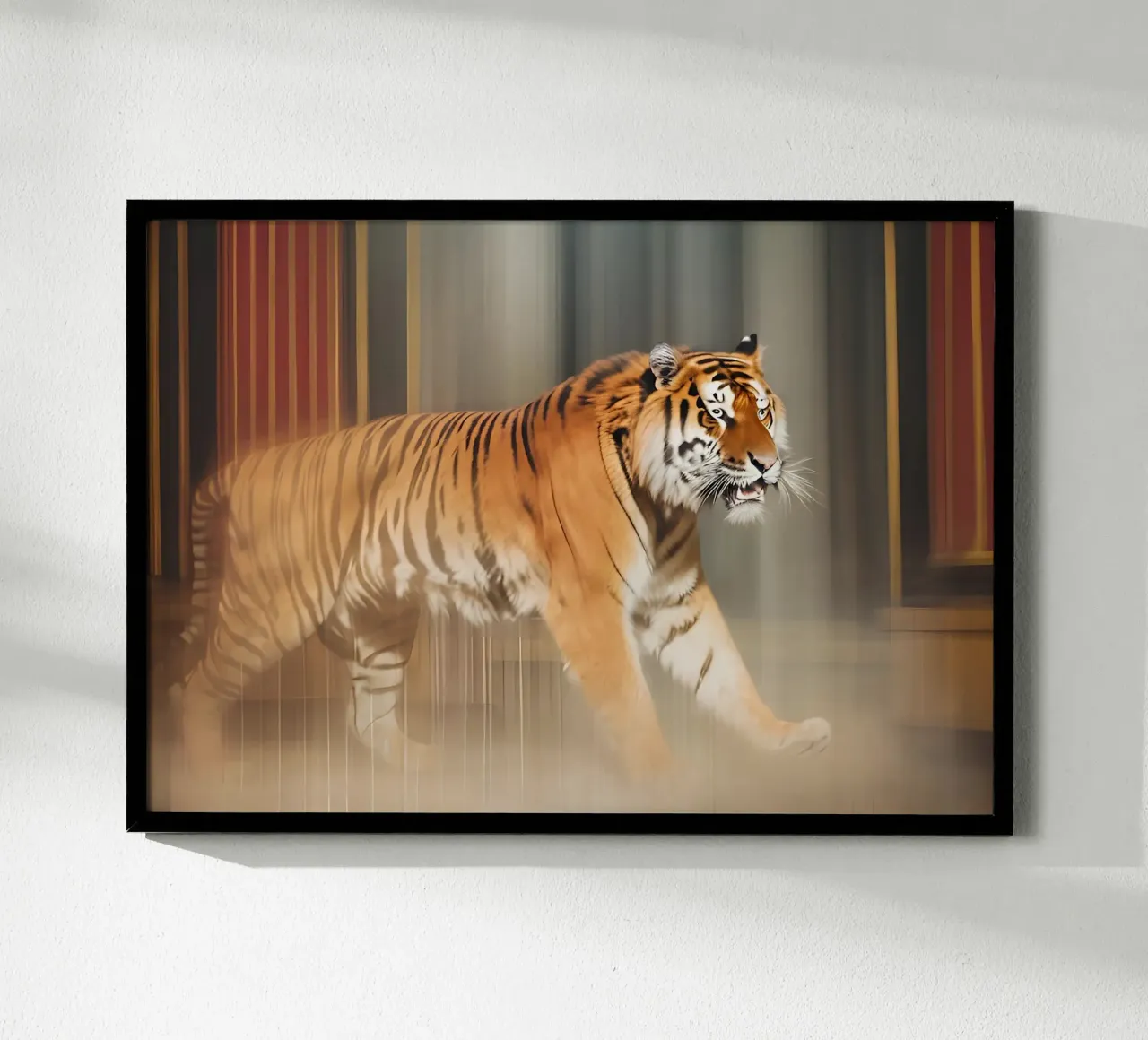Power Of Tiger poster con telaio in plastica da ICONICA Art Studio