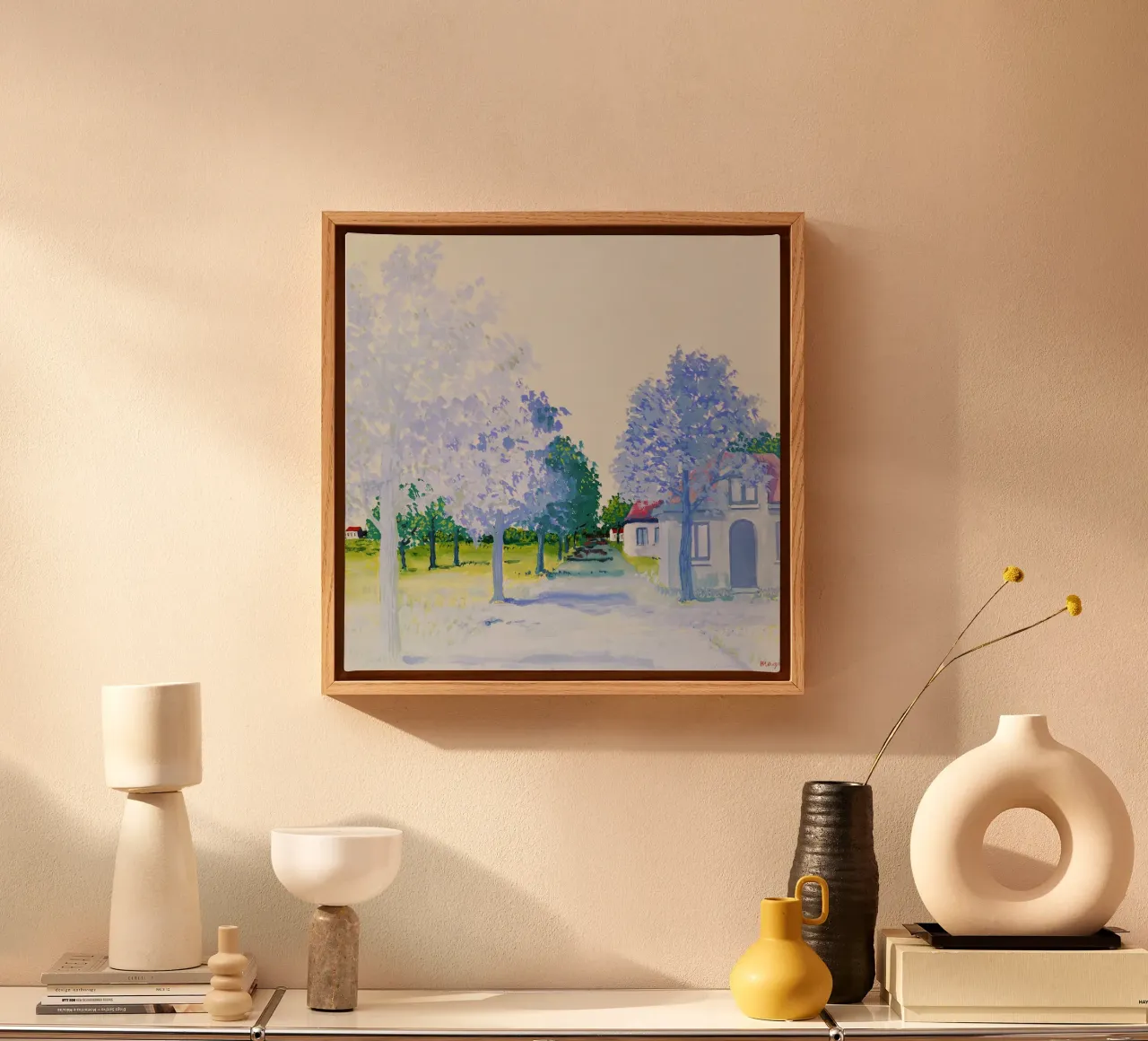 Le Traité du Paysage di René Magritte (1943) tela con Cornice a cassetta da Classic Art Prints