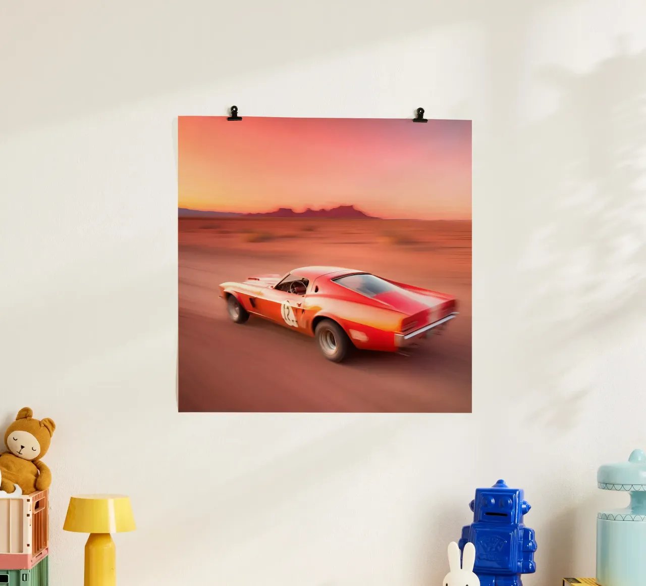 Velocity poster con telaio in plastica da ICONICA Art Studio