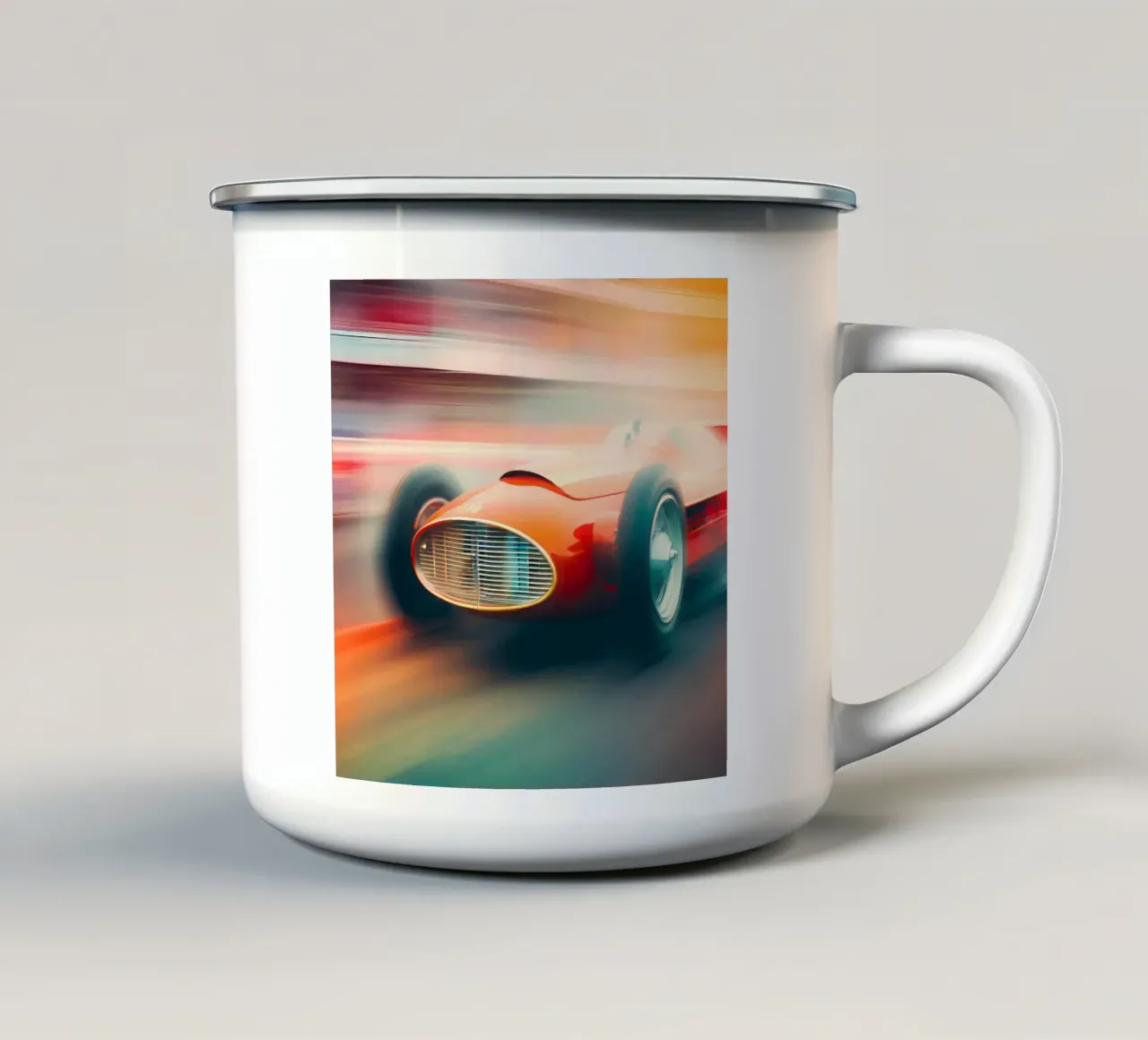 Le Mans tazza in smalto da ICONICA Art Studio