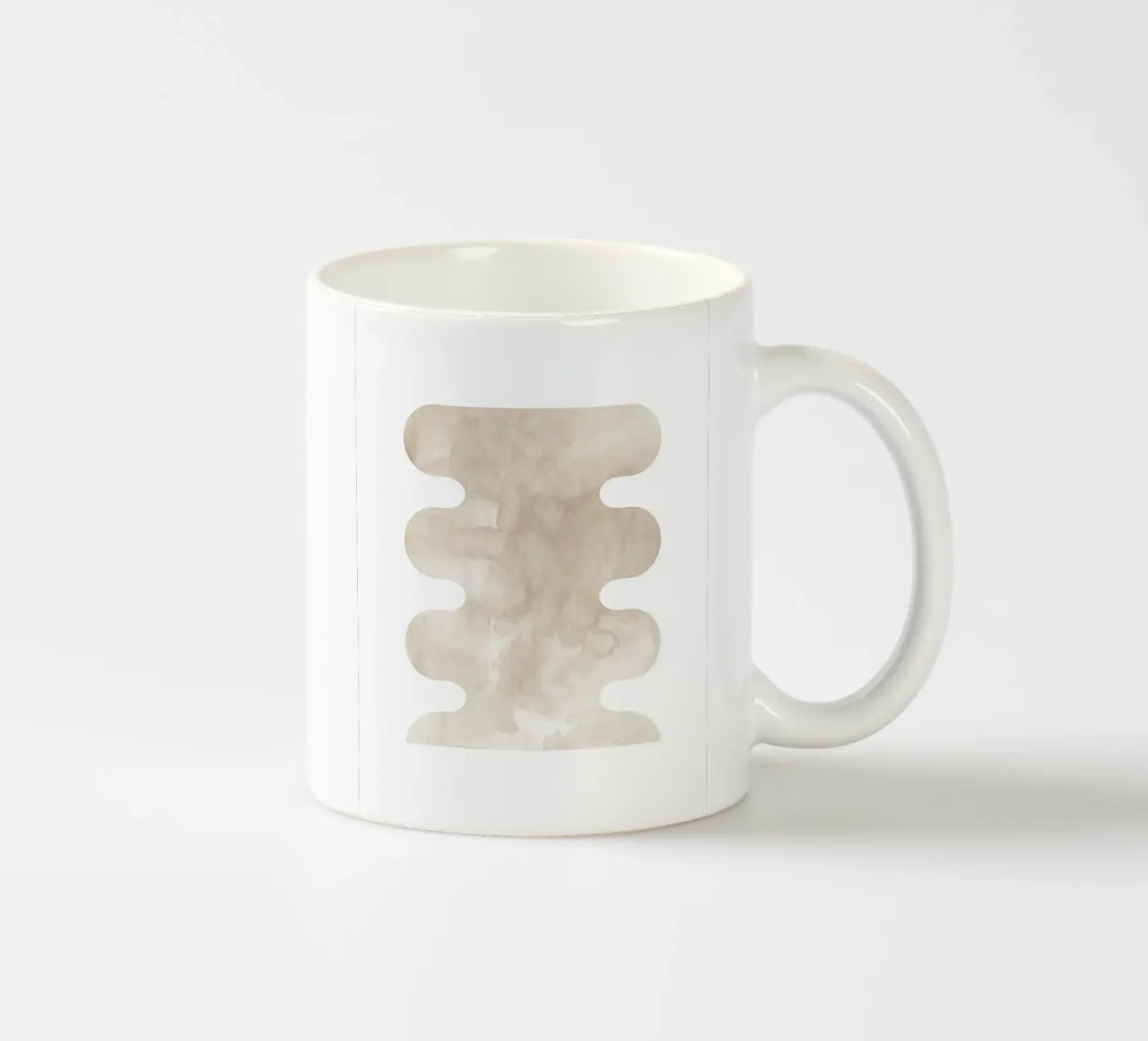 Forme geometriche ad acquerello 3 tazza in ceramica da NouveauPrints