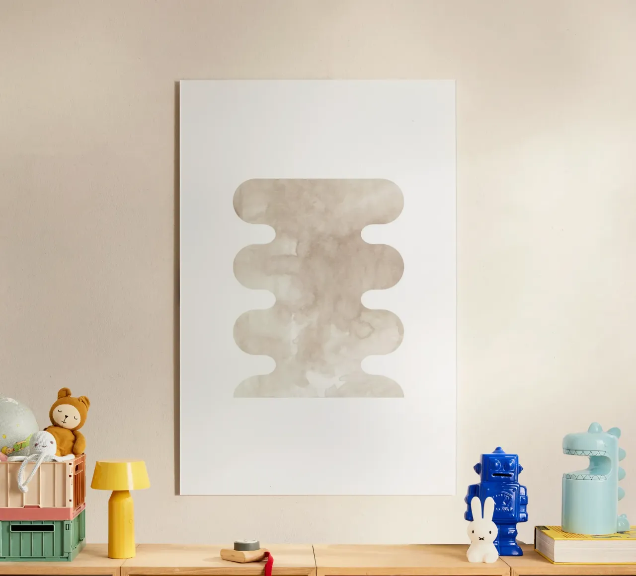Forme geometriche ad acquerello 3 plexiglass da NouveauPrints