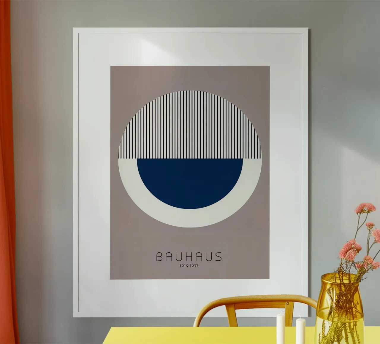 Bauhaus 1919-1923 poster con telaio in legno da Brooke