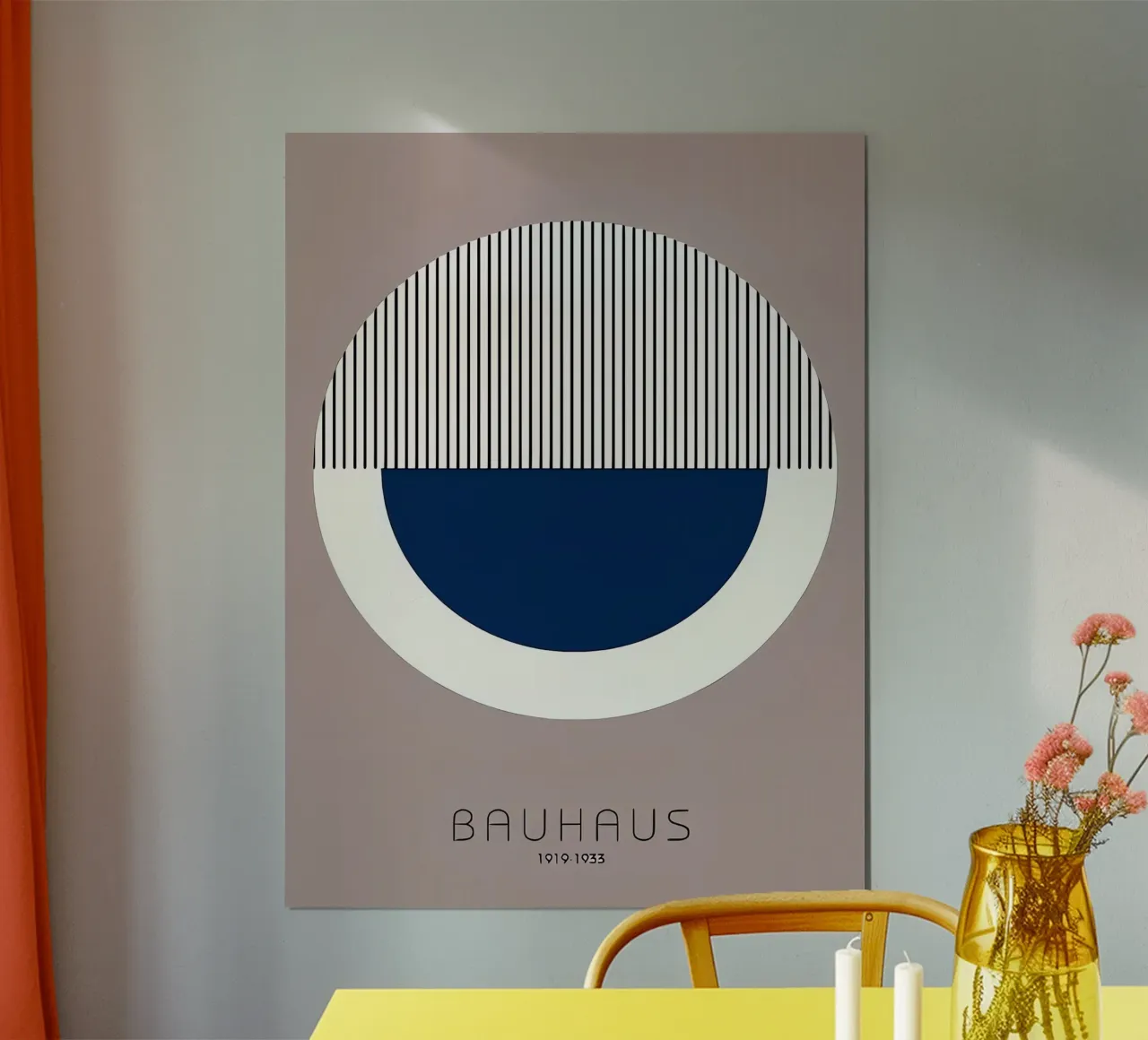 Bauhaus 1919-1923 poster con telaio in legno da Brooke
