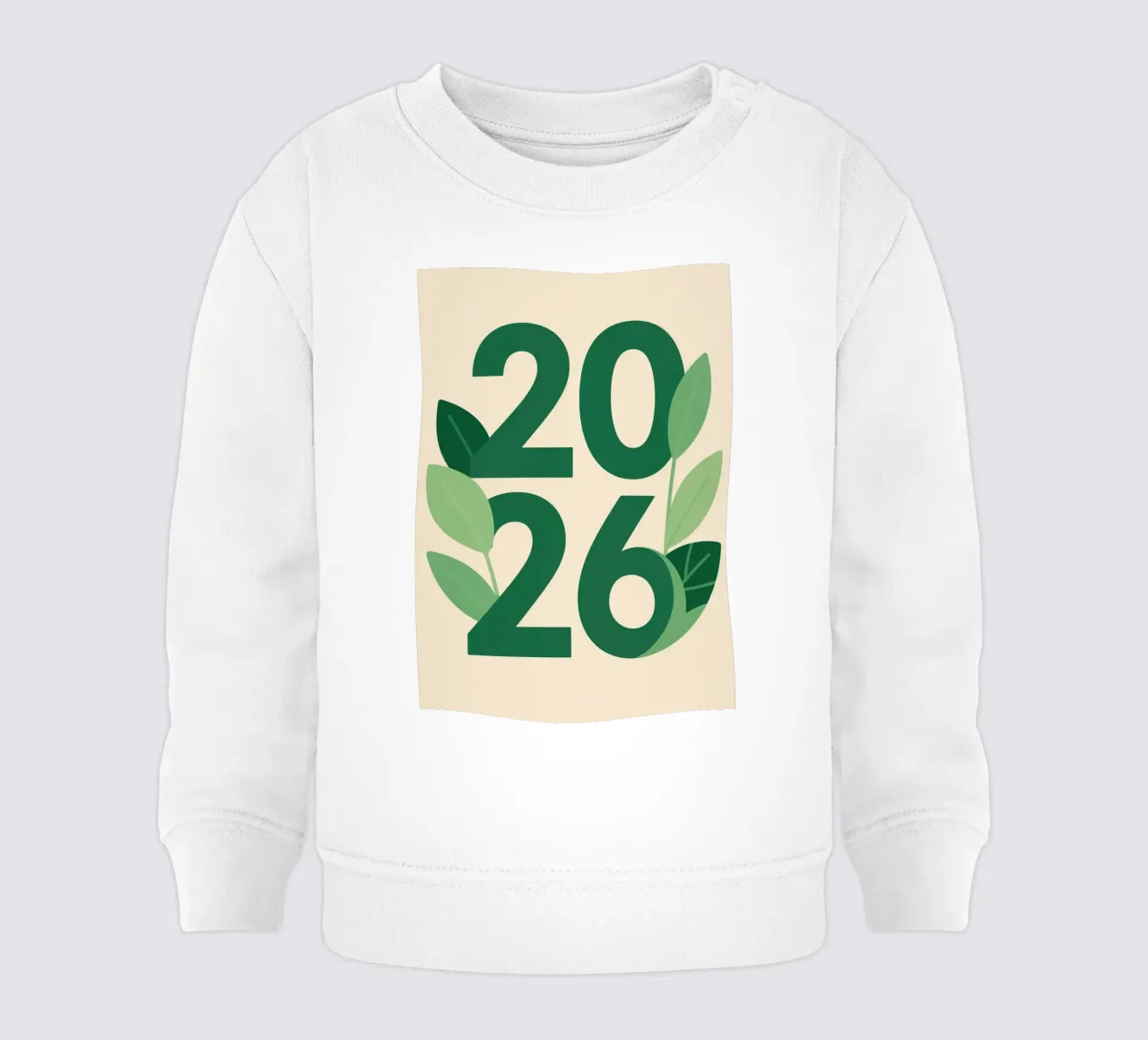 Year 2026 with leaf nature felpa neonato da knowledge