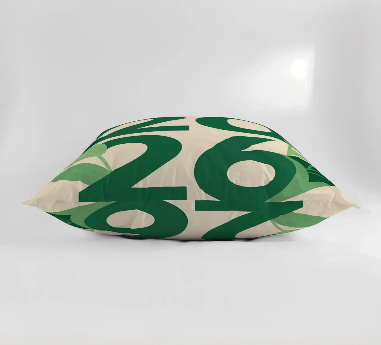 Year 2026 with leaf nature cuscino da knowledge